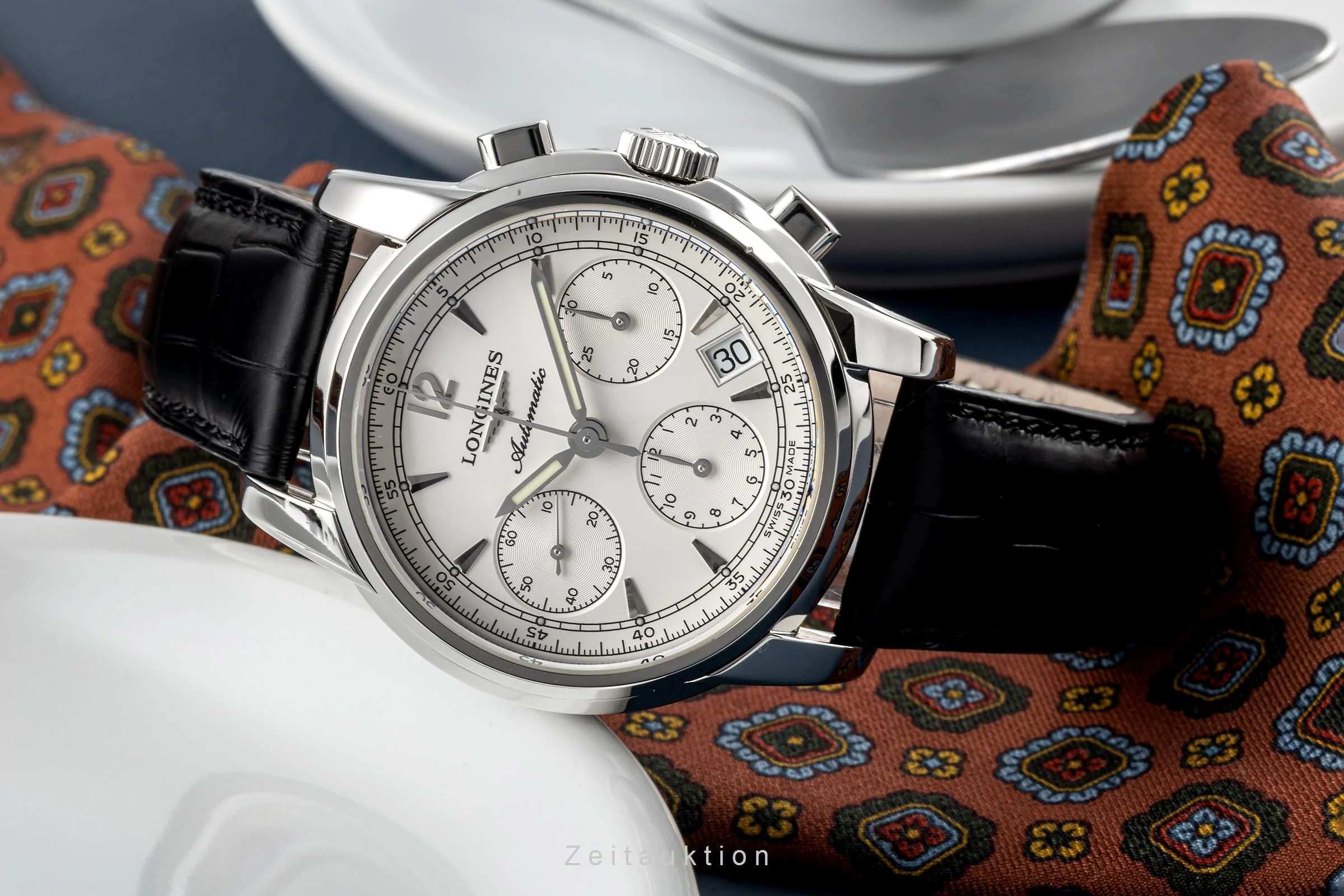 Longines Saint-Imier chronograph steel automatic men's watch L2.753.4  [2304438] - Image 2