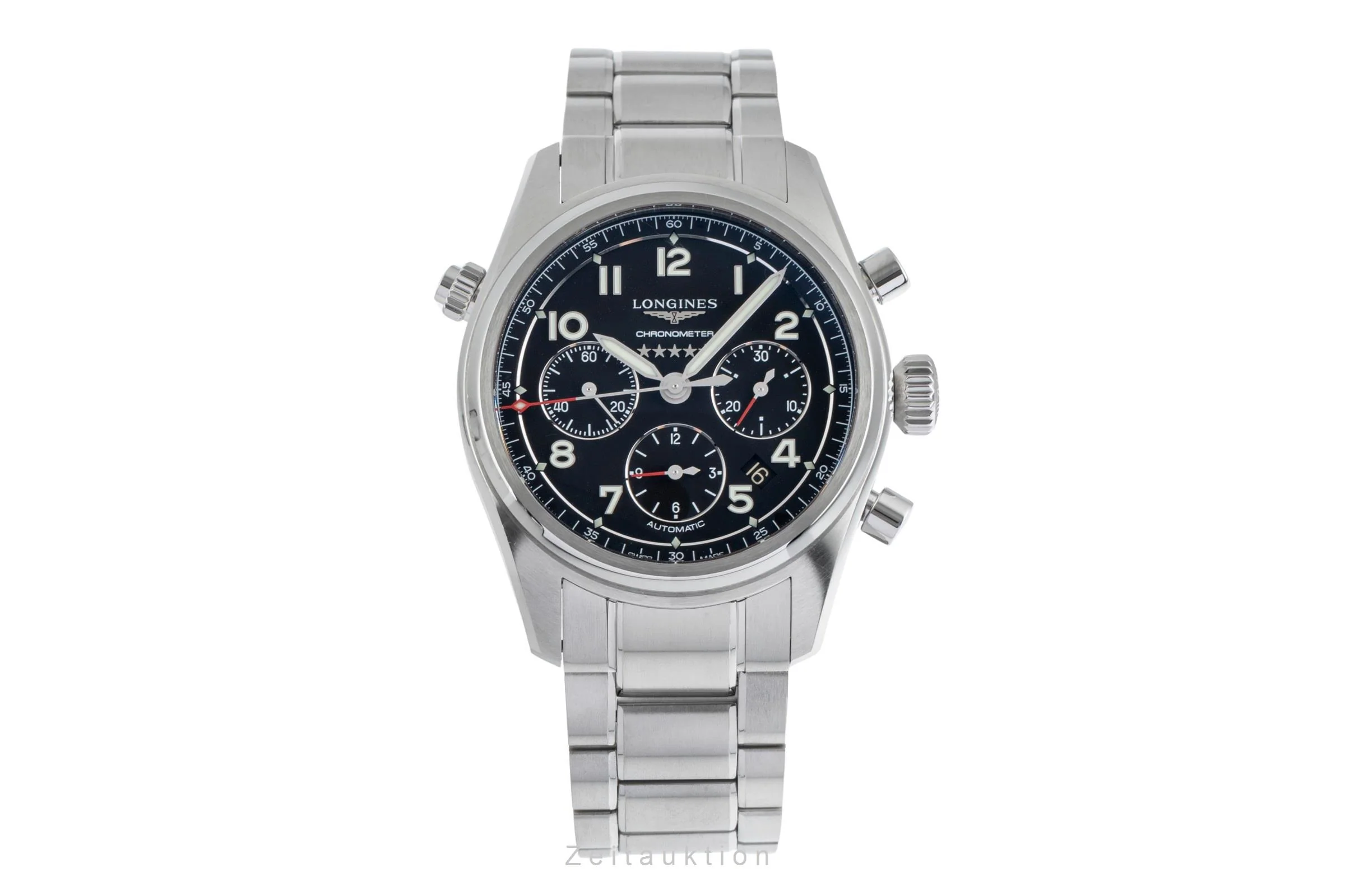 Longines Spirit chronograph steel automatic men's watch L3.820.4.53.6  [2503207] - Image 5