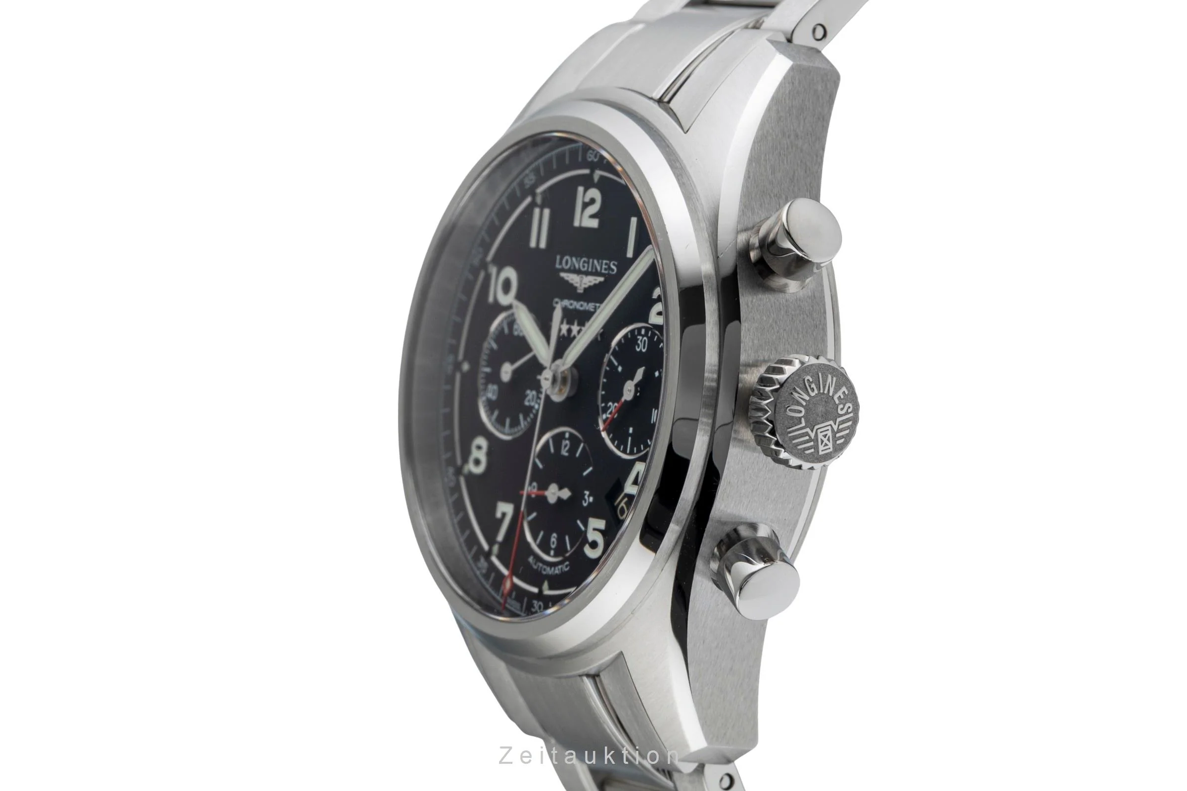 Longines Spirit chronograph steel automatic men's watch L3.820.4.53.6  [2503207] - Image 7