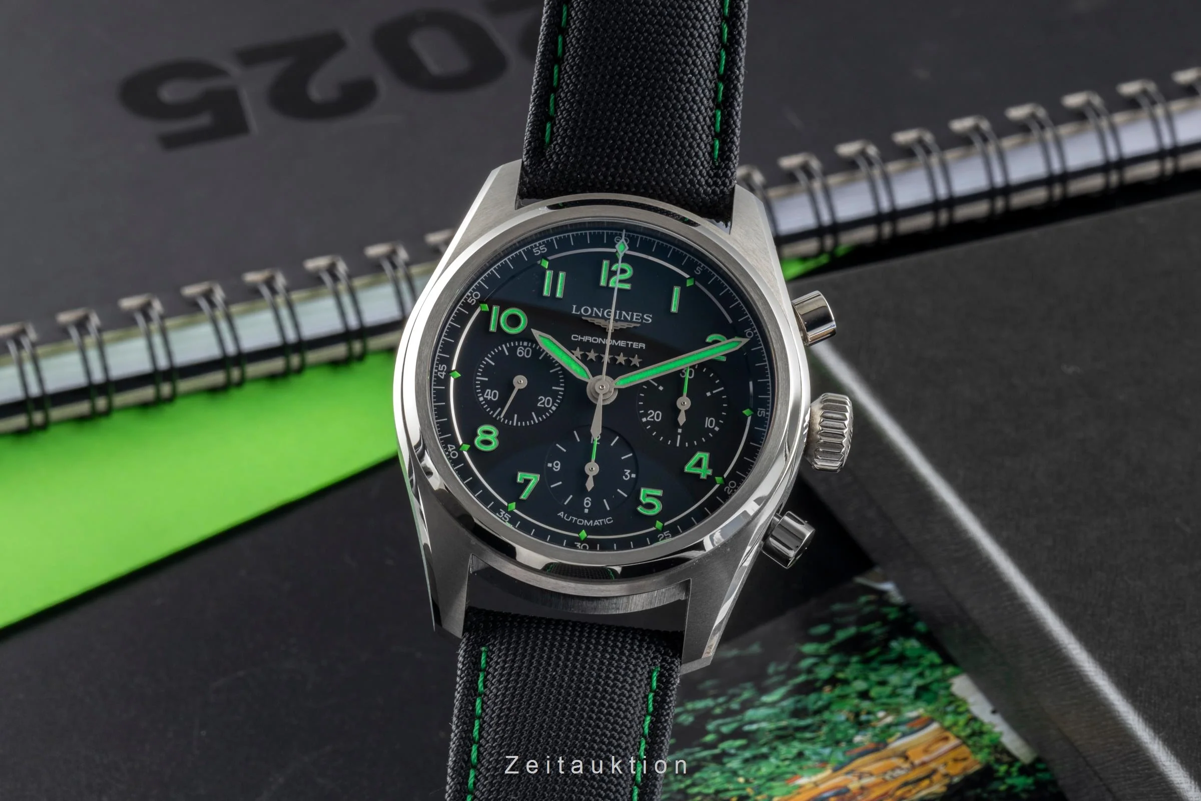 Longines Spirit chronograph titanium automatic men's watch L3.829.1.53.2  [2600005] - Image 2