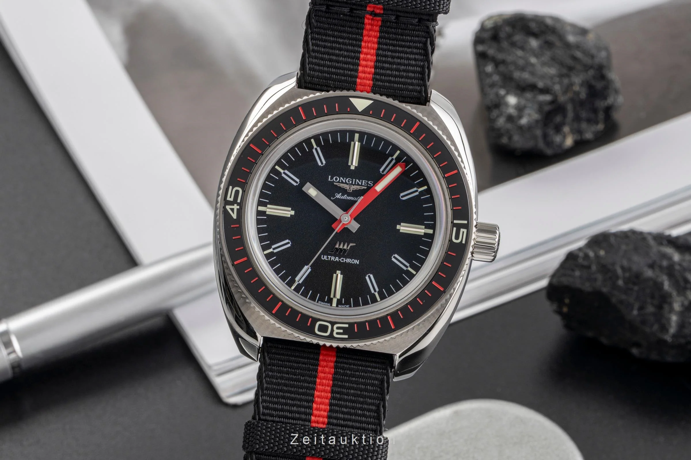 Longines Ultra Chron steel automatic men's watch L2.836.4.52.9 LP: 4000EUR  [2503271] - Image 2