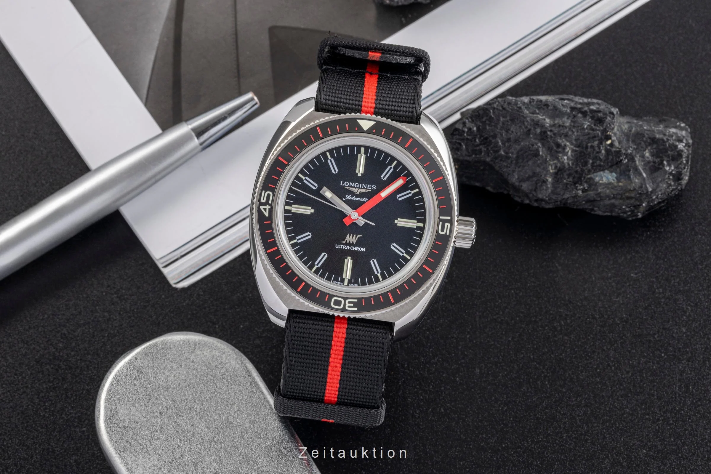 Longines Ultra Chron steel automatic men's watch L2.836.4.52.9 LP: 4000EUR  [2503271] - Image 4