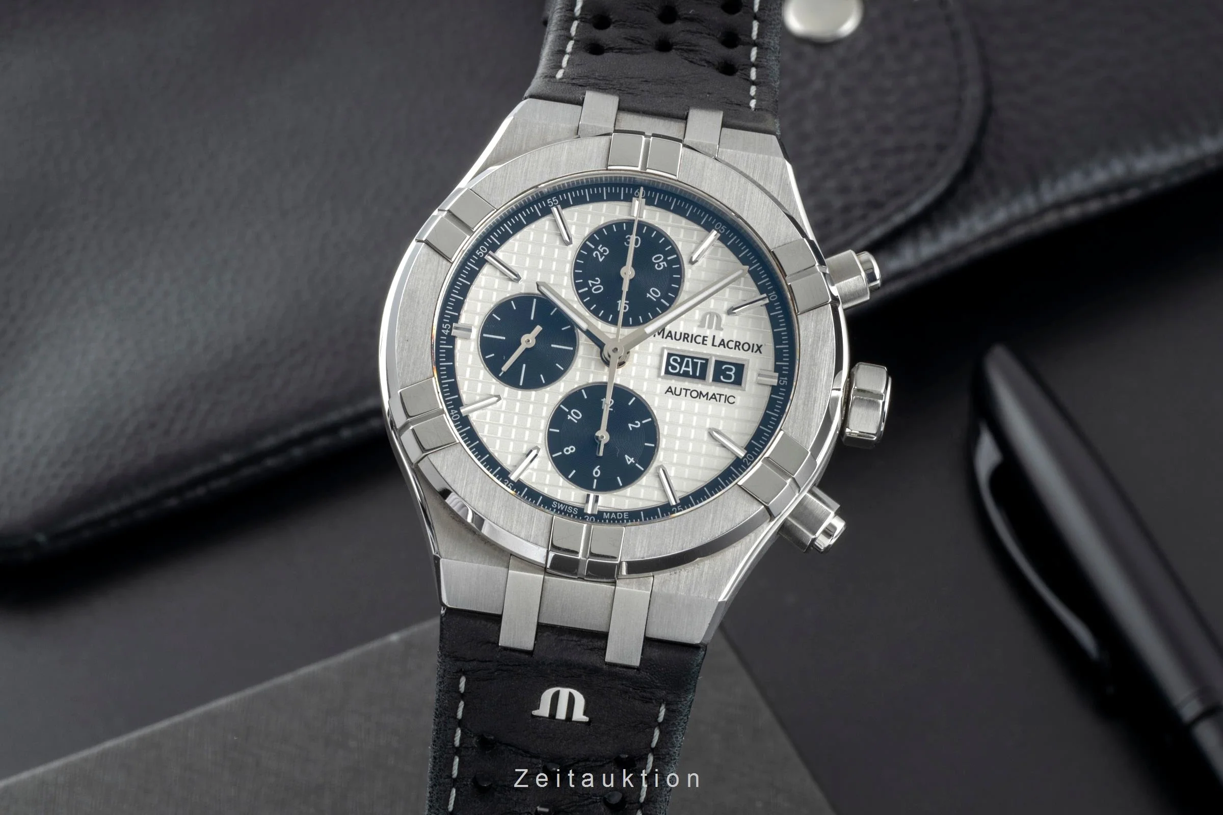 Maurice Lacroix Aikon chronograph steel automatic men's watch AI6038-SS001-130	  [2507024] - Image 2