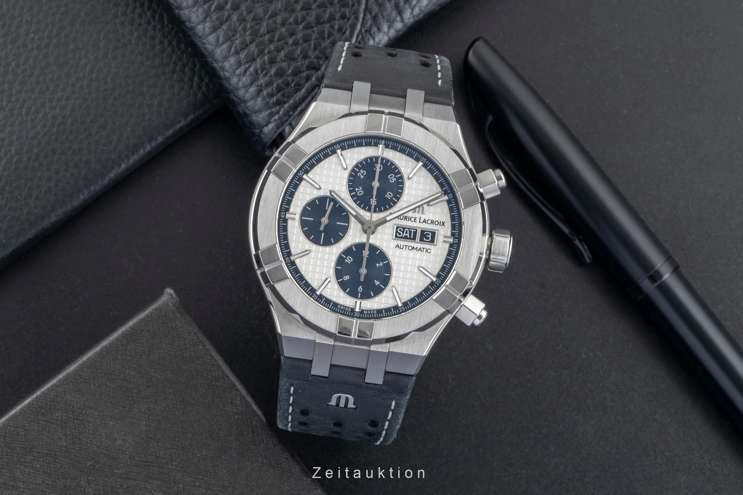 Maurice Lacroix Aikon chronograph steel automatic men's watch AI6038-SS001-130	  [2507024] - Image 4