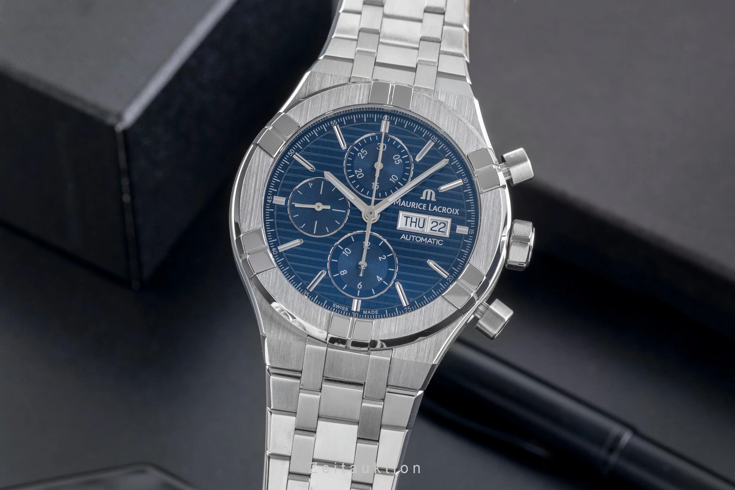 Maurice Lacroix Aikon chronograph steel automatic men's watch AI6038-SS002-4301 LP: 3400EUR  [2505256] - Image 2
