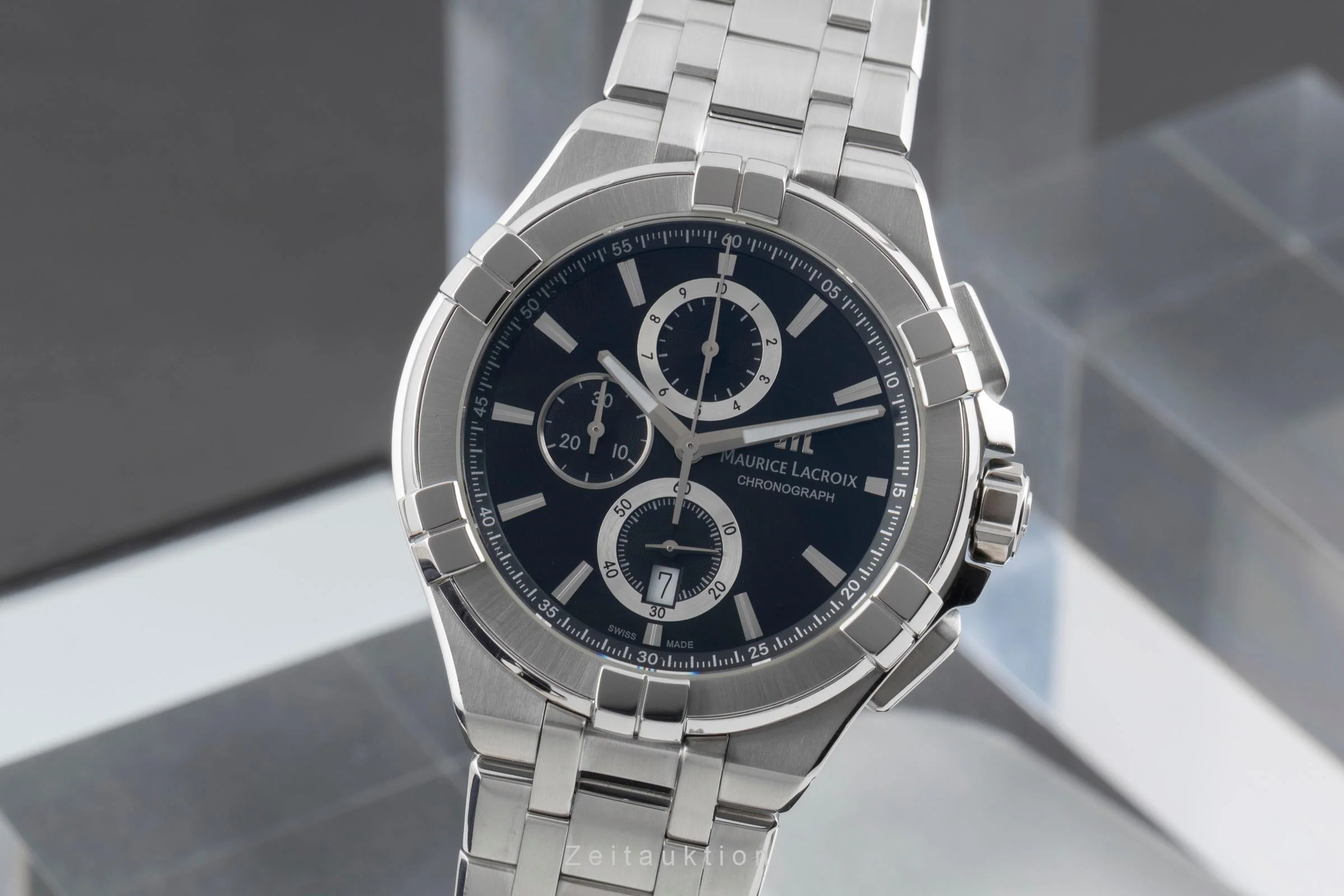 Maurice Lacroix Aikon chronograph steel quartz men's watch AI 1018-SS002-330-1  [2600841] - Image 2