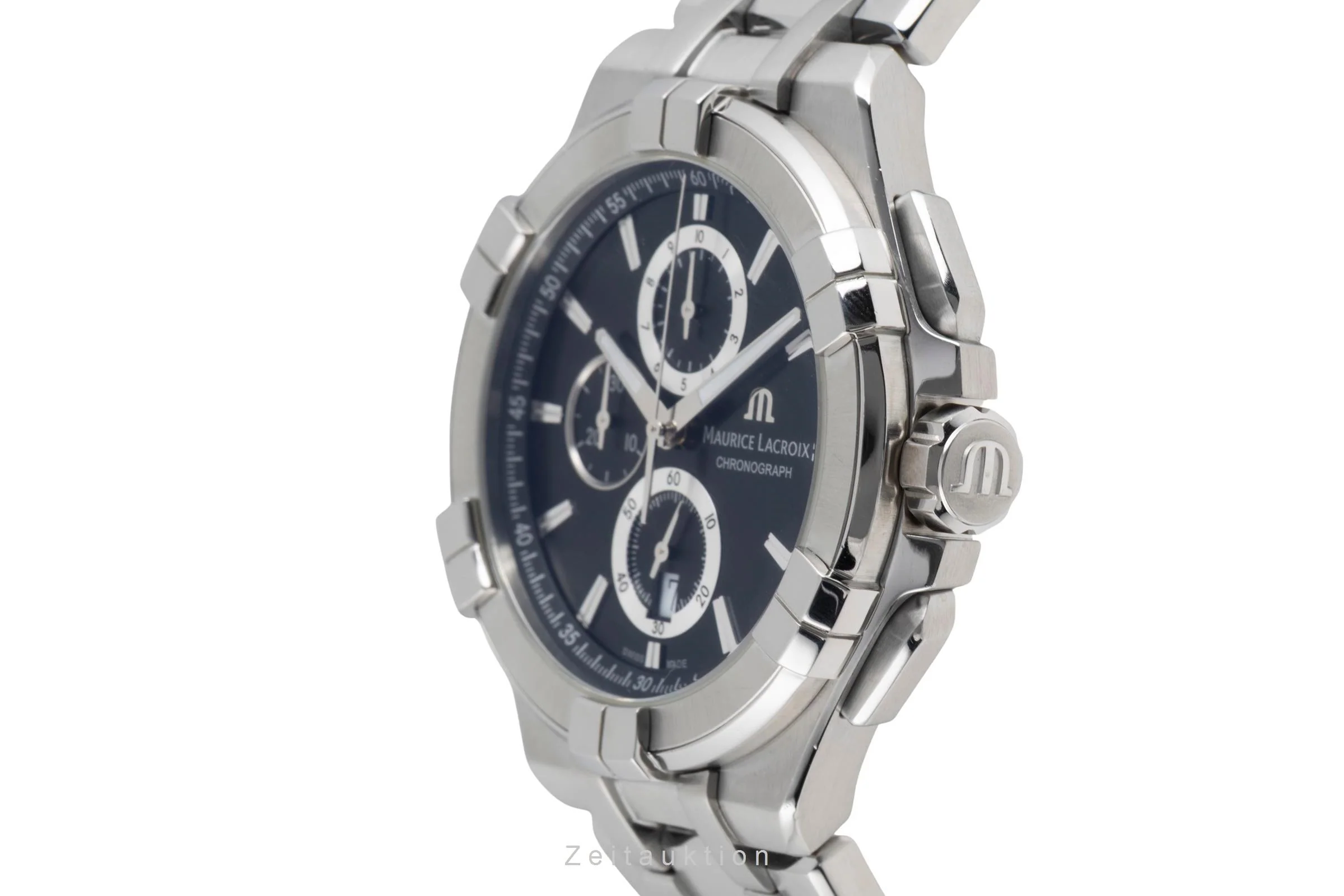 Maurice Lacroix Aikon chronograph steel quartz men's watch AI 1018-SS002-330-1  [2600841] - Image 7