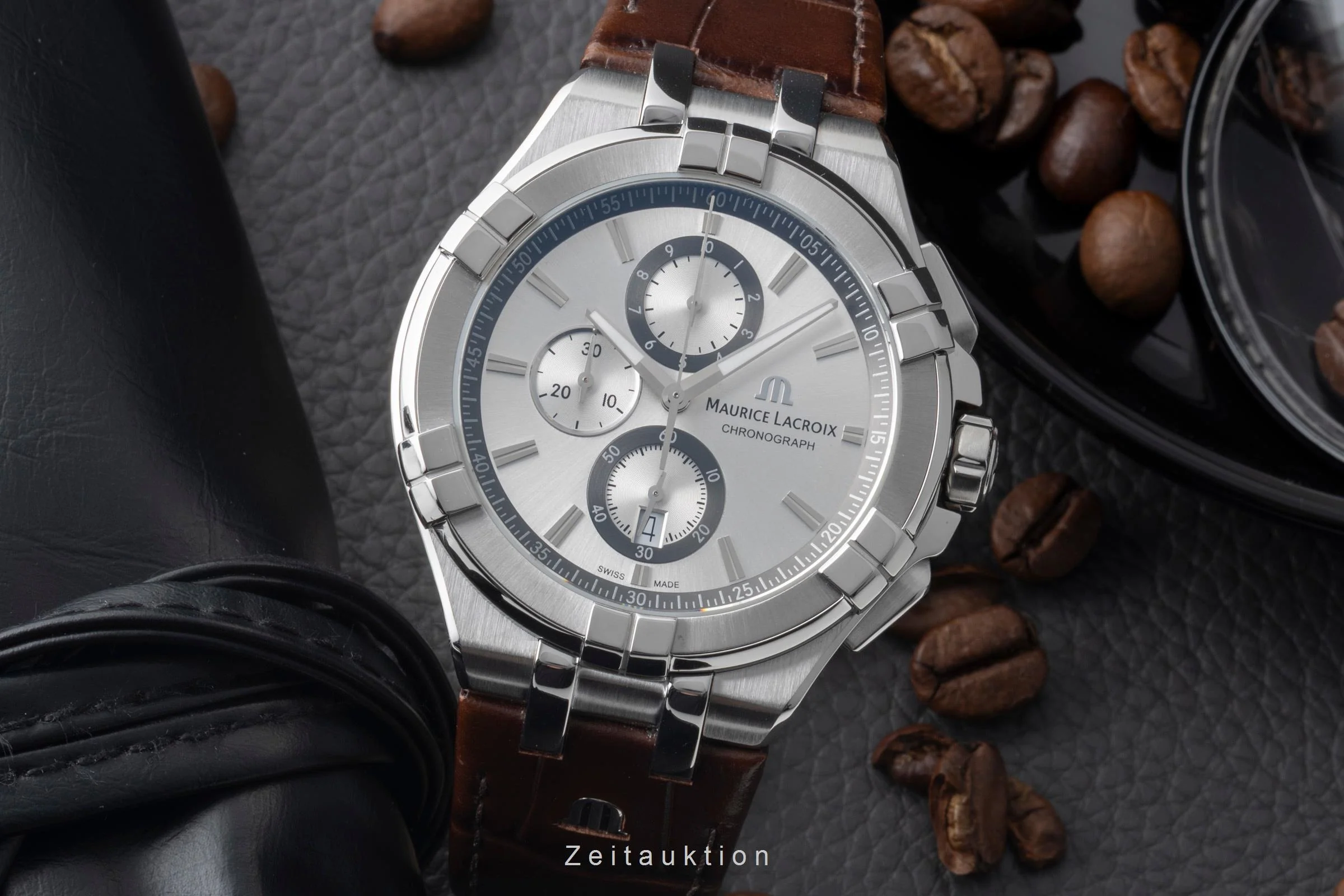 Maurice Lacroix Aikon chronograph steel quartz men's watch AI1018-SS001-1301  [2600919] - Image 2