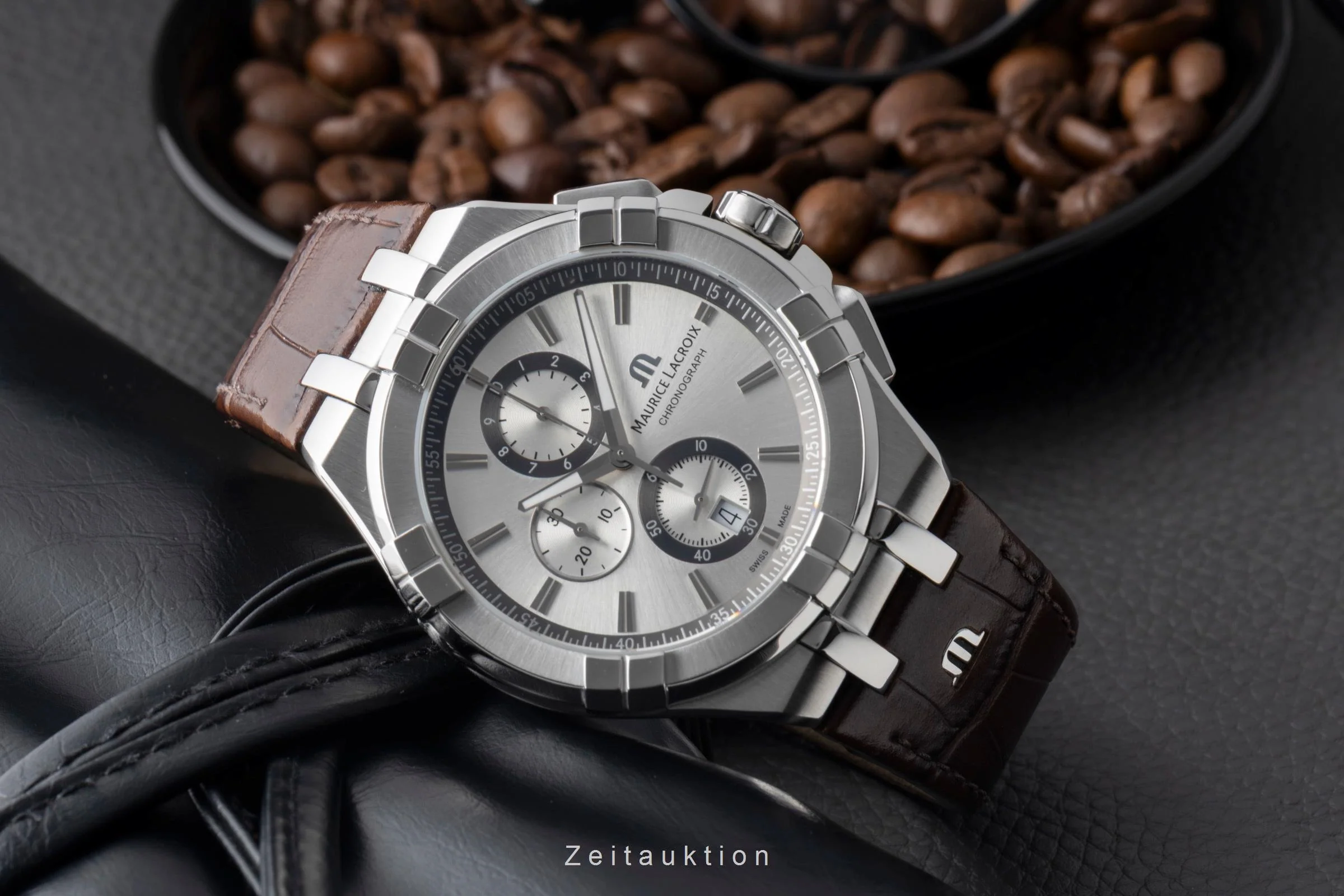 Maurice Lacroix Aikon chronograph steel quartz men's watch AI1018-SS001-1301  [2600919] - Image 3