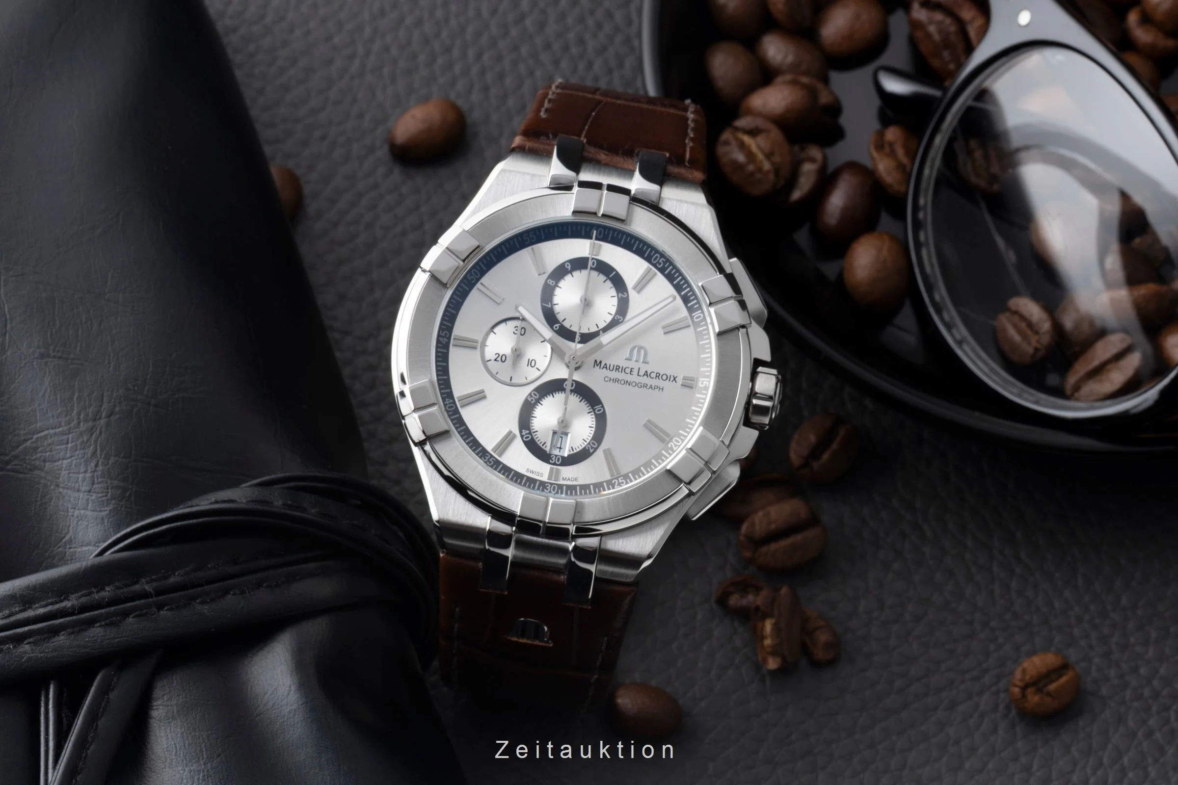 Maurice Lacroix Aikon chronograph steel quartz men's watch AI1018-SS001-1301  [2600919] - Image 4