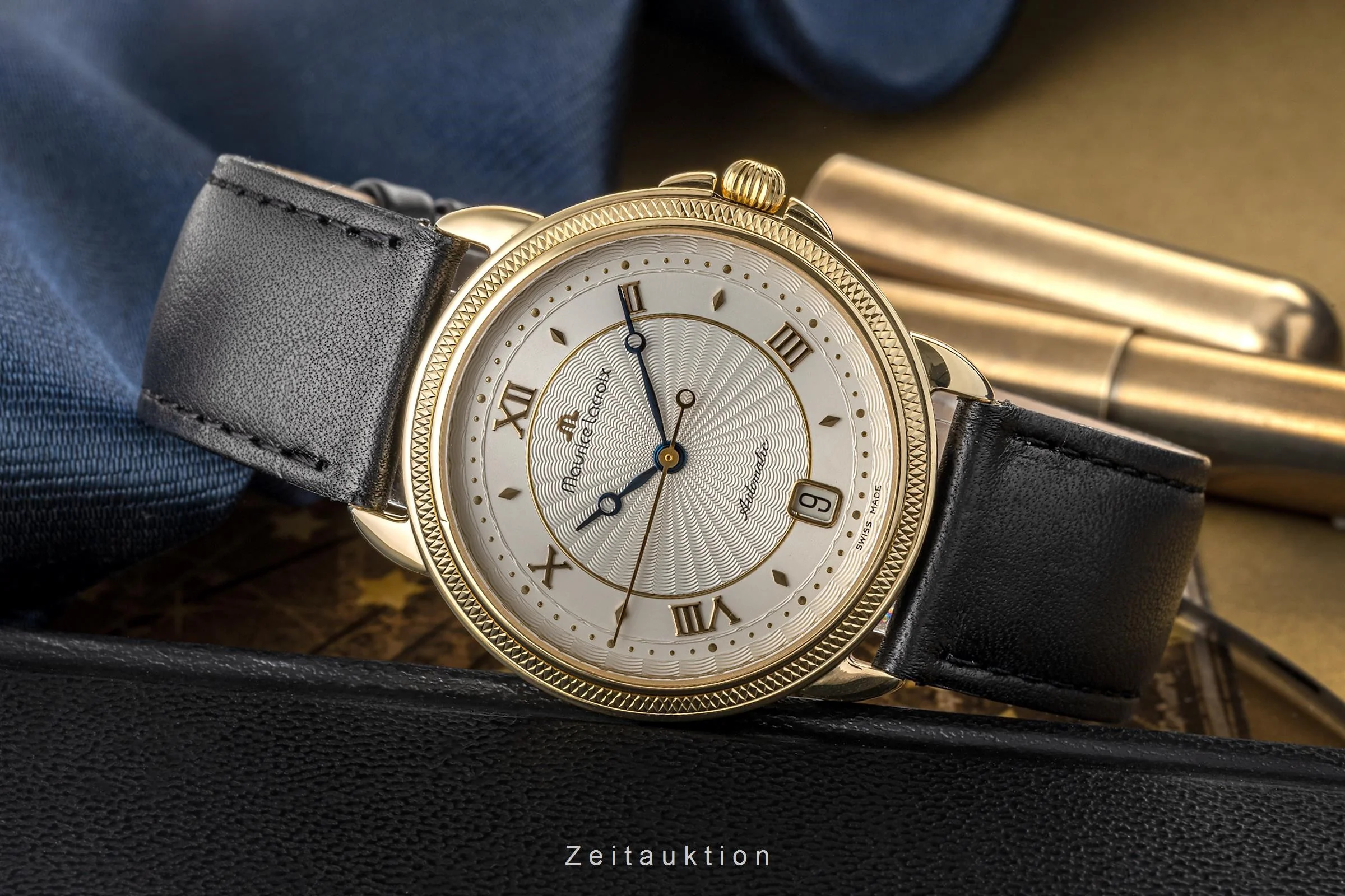 Maurice Lacroix Classic Serie 18 ct gold automatic men's watch 11609  [2304655] - Image 2