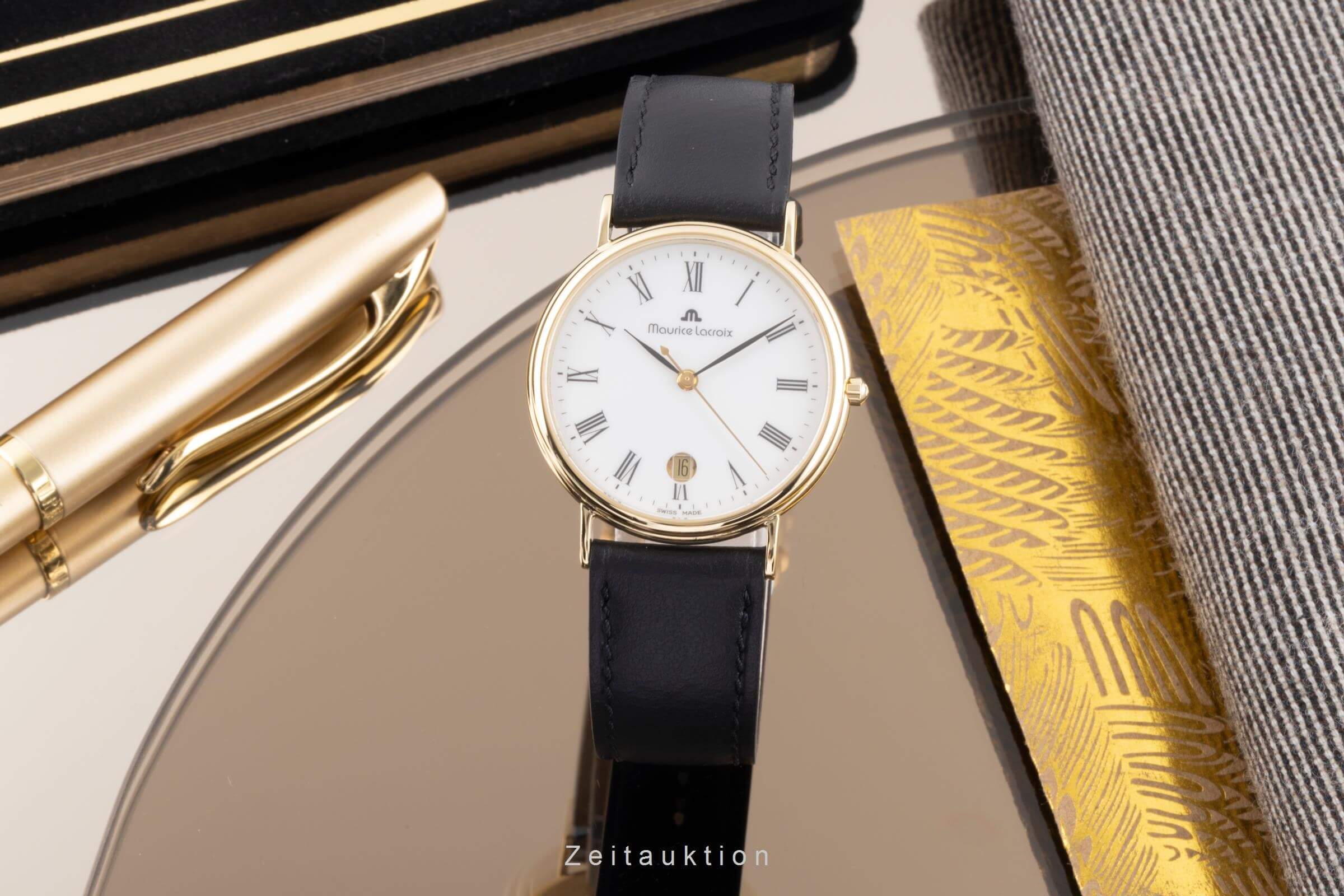 Maurice Lacroix Classic Serie 18 ct gold quartz men's watch 95409-710  [2403706] - Image 3