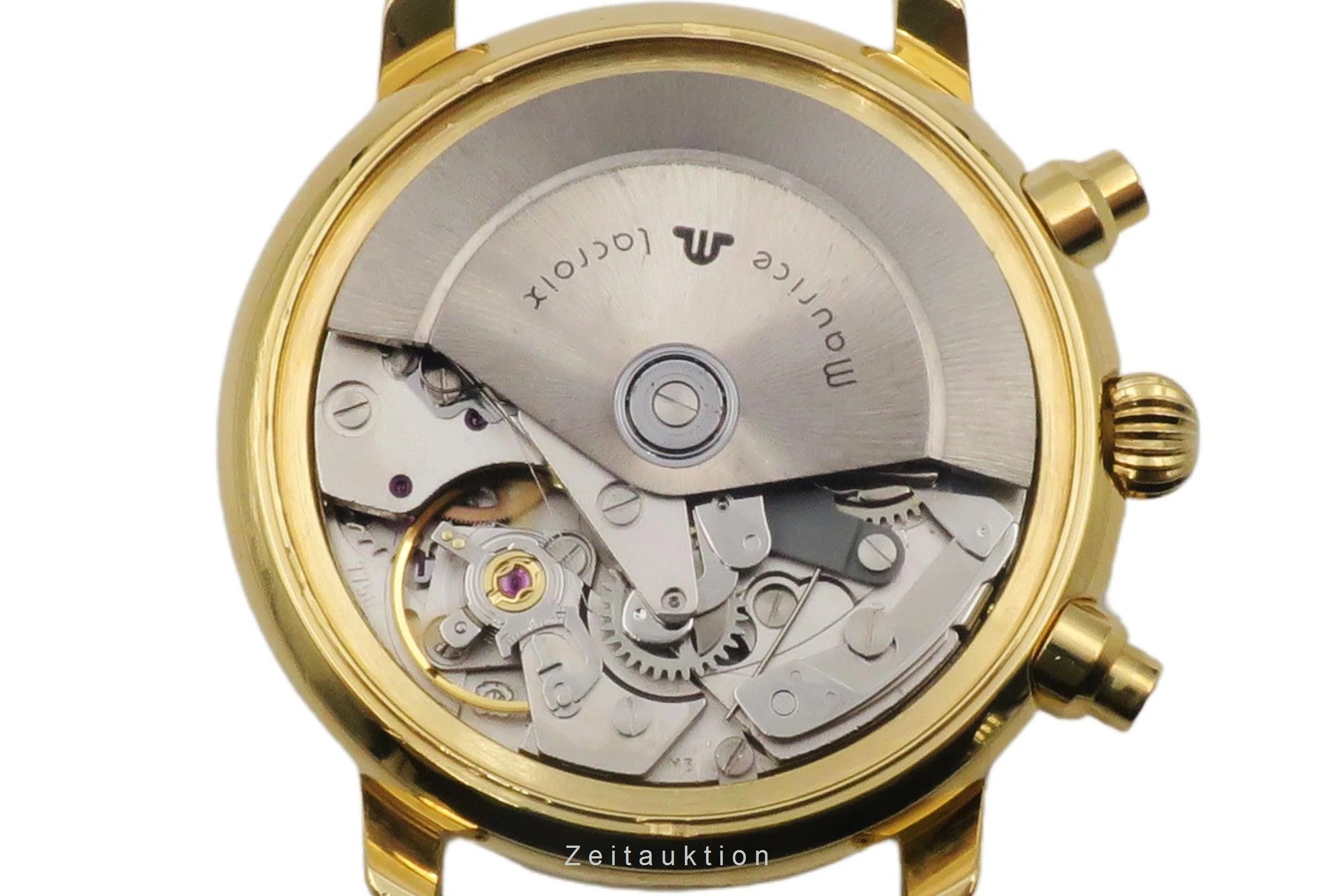 Maurice Lacroix Croneo chronograph gilt-brass automatic men's watch 03274  [2506222] - Image 15