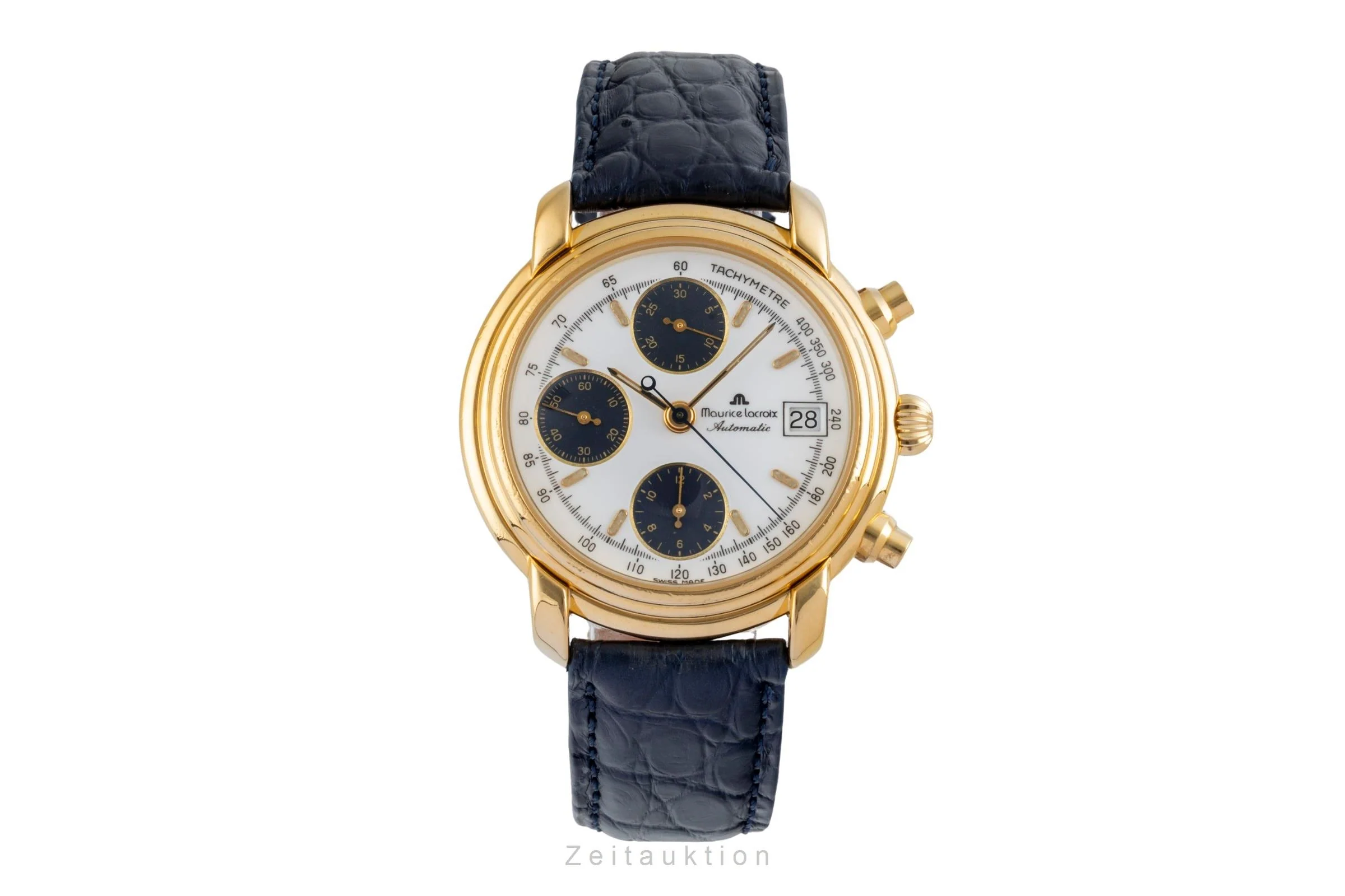 Maurice Lacroix Croneo chronograph gilt-brass automatic men's watch 03274  [2506222] - Image 5