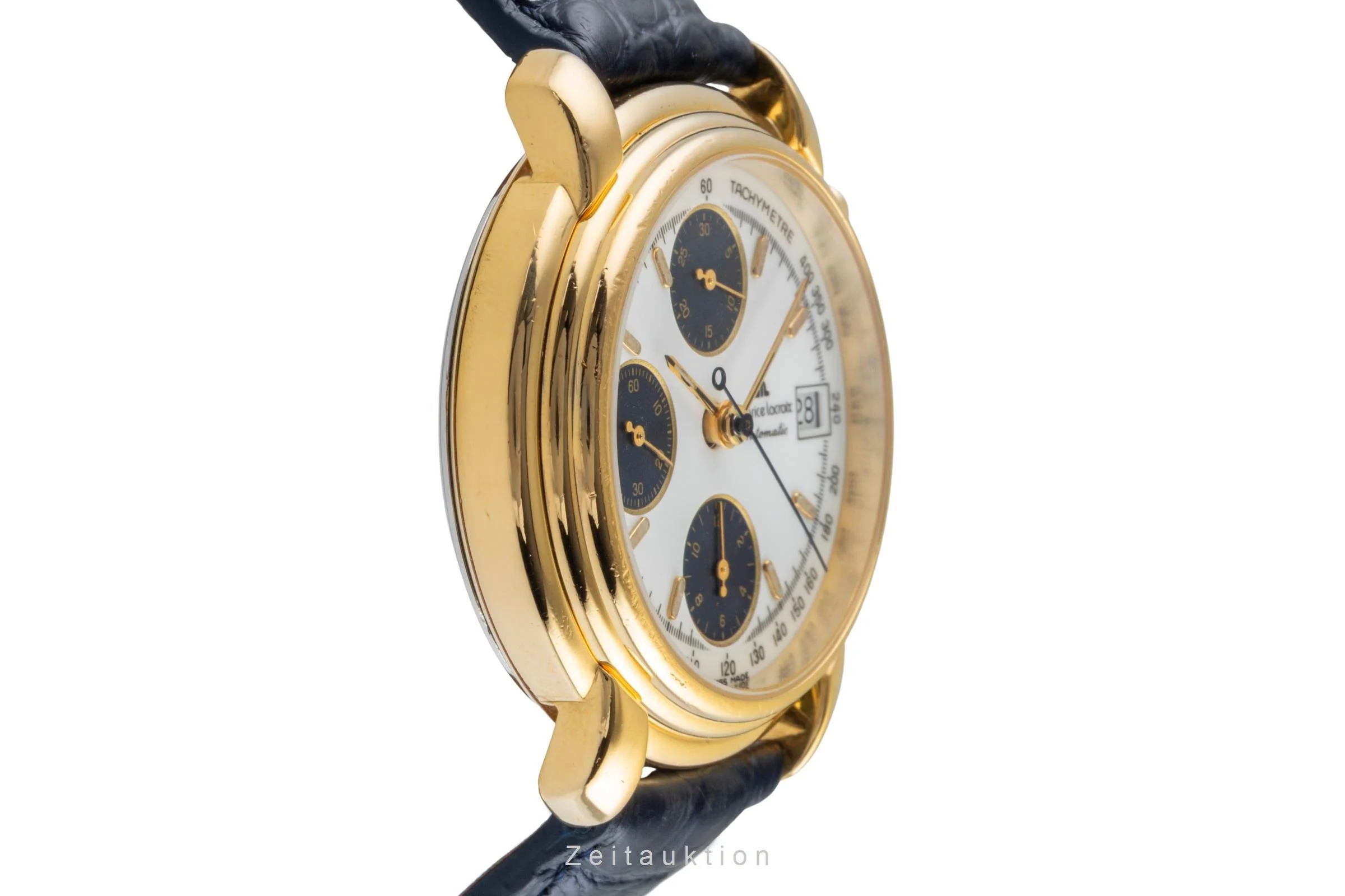 Maurice Lacroix Croneo chronograph gilt-brass automatic men's watch 03274  [2506222] - Image 8