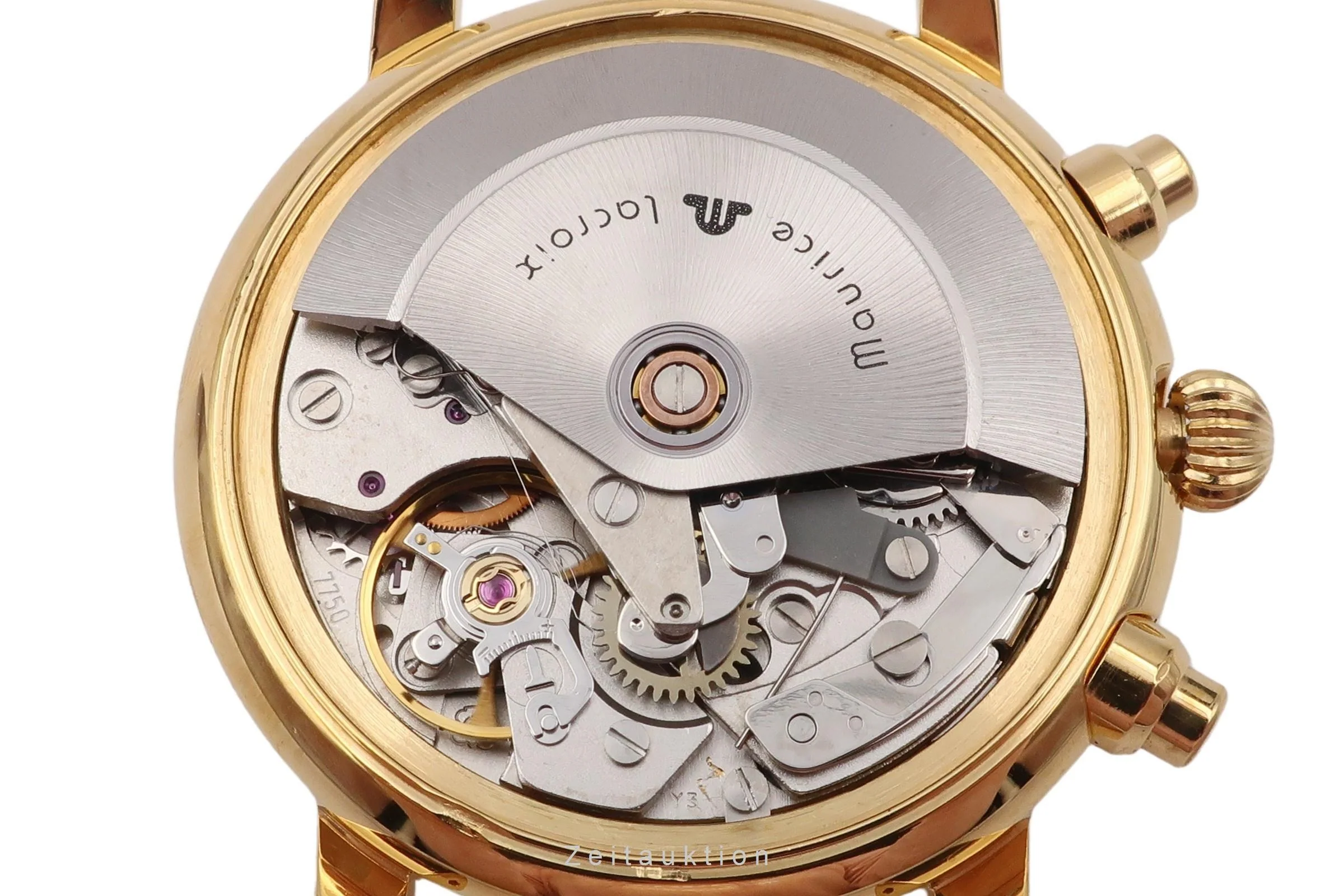 Maurice Lacroix Croneo chronograph gilt-brass automatic men's watch 03274-4311  [2600226] - Image 14