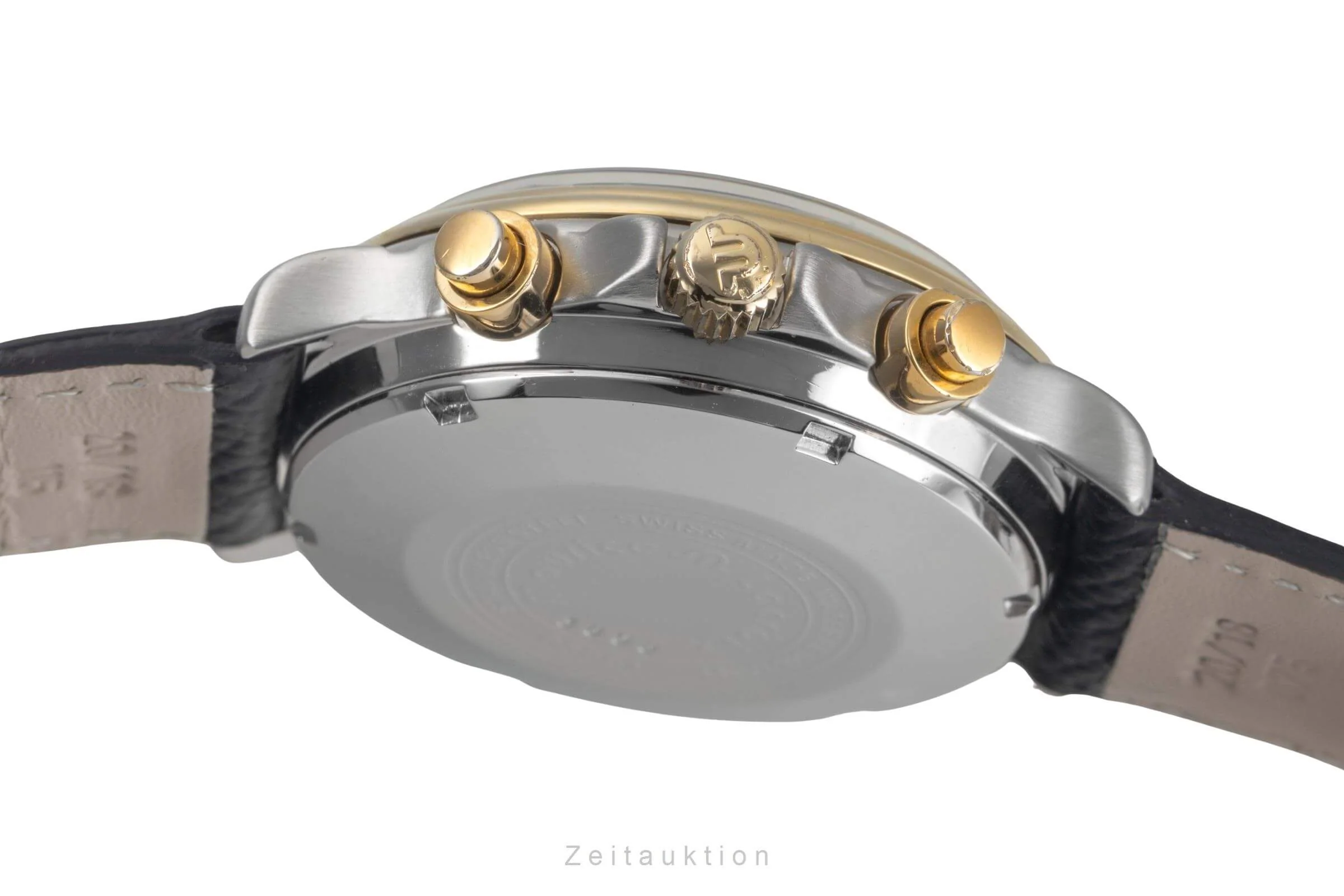 Maurice Lacroix Croneo chronograph gilt / steel automatic men's watch 03291  [2500335] - Image 10
