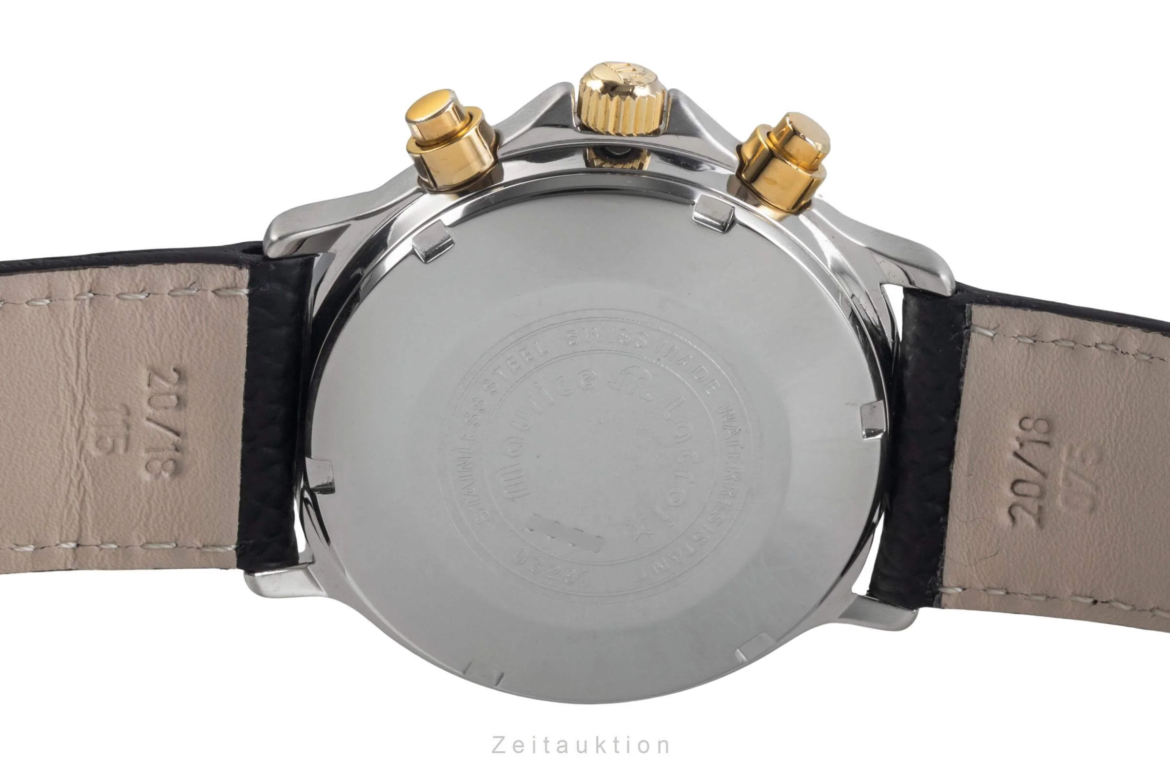Maurice Lacroix Croneo chronograph gilt / steel automatic men's watch 03291  [2500335] - Image 11