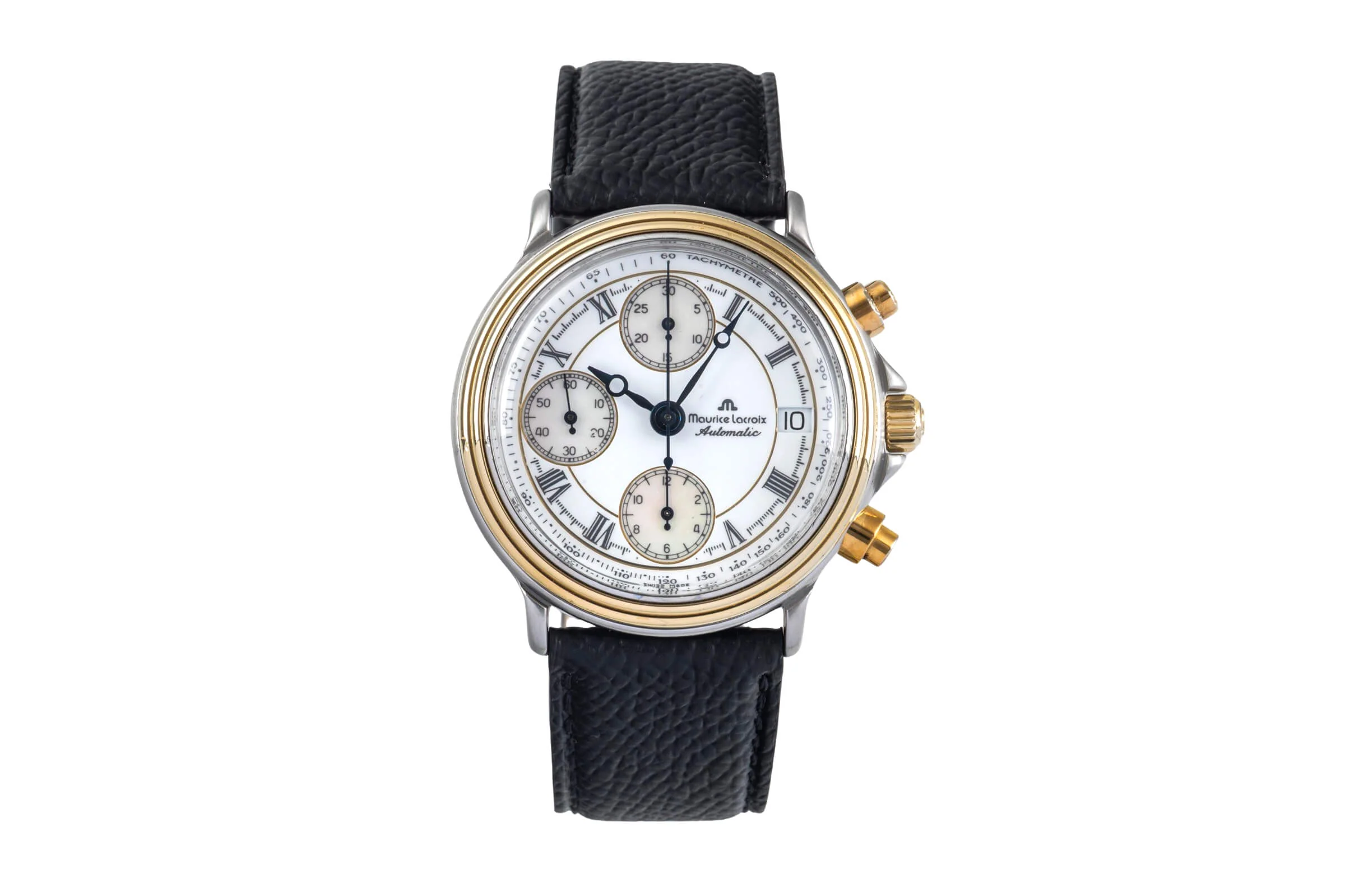 Maurice Lacroix Croneo chronograph gilt / steel automatic men's watch 03291  [2500335] - Image 5