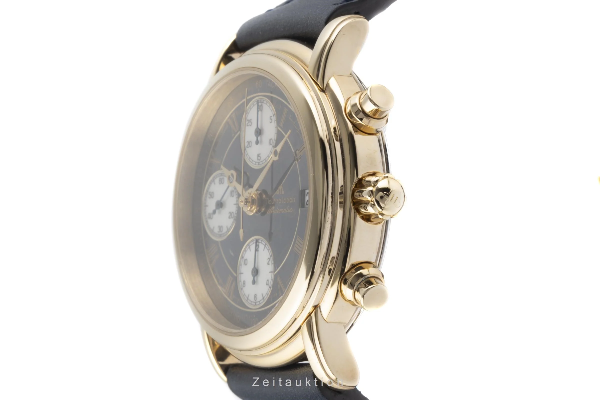 Maurice Lacroix Croneo chronograph gilt / steel automatic men's watch 03700  [2204131] - Image 6