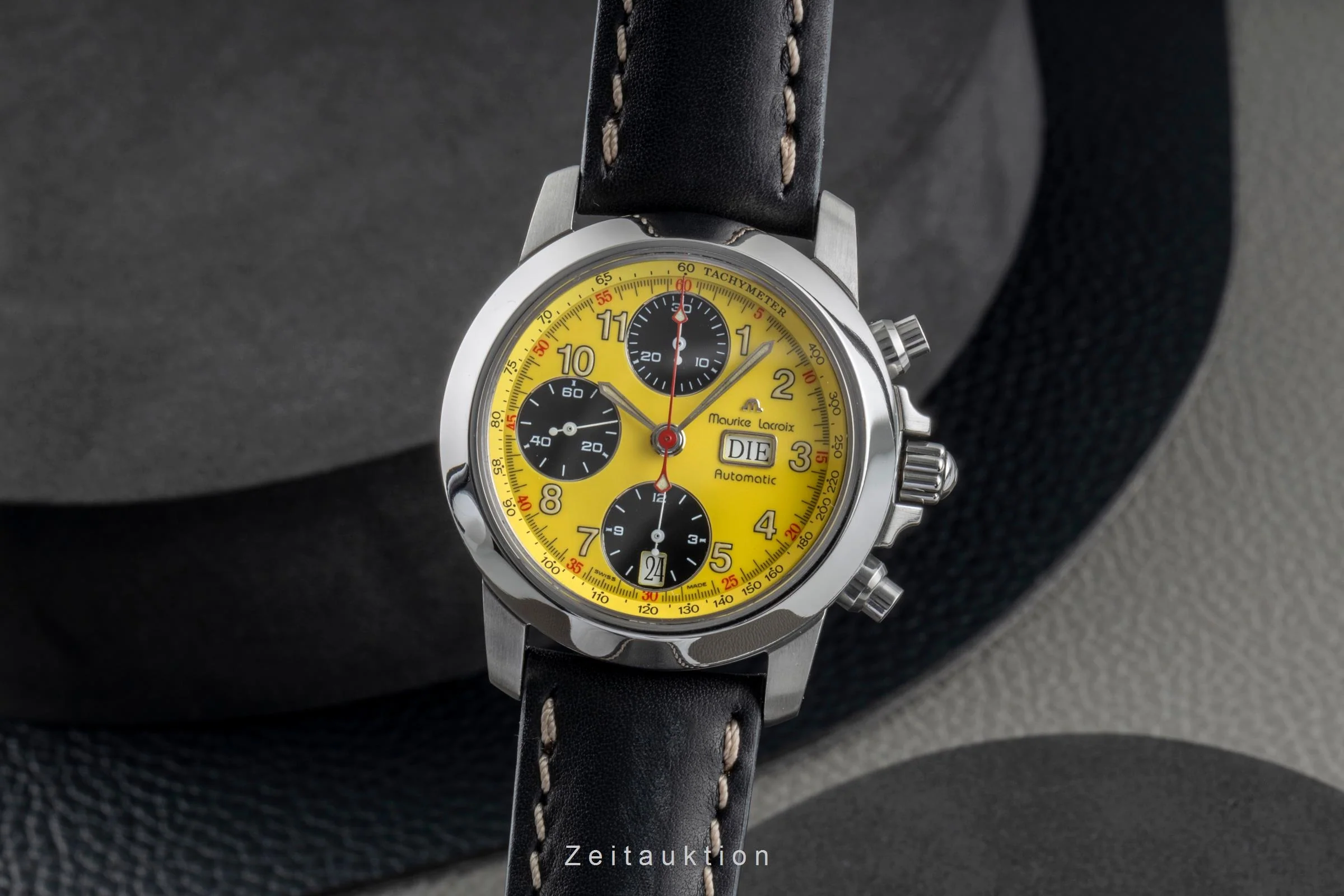 Maurice Lacroix Croneo chronograph steel automatic men's watch 39721  [2503538] - Image 2