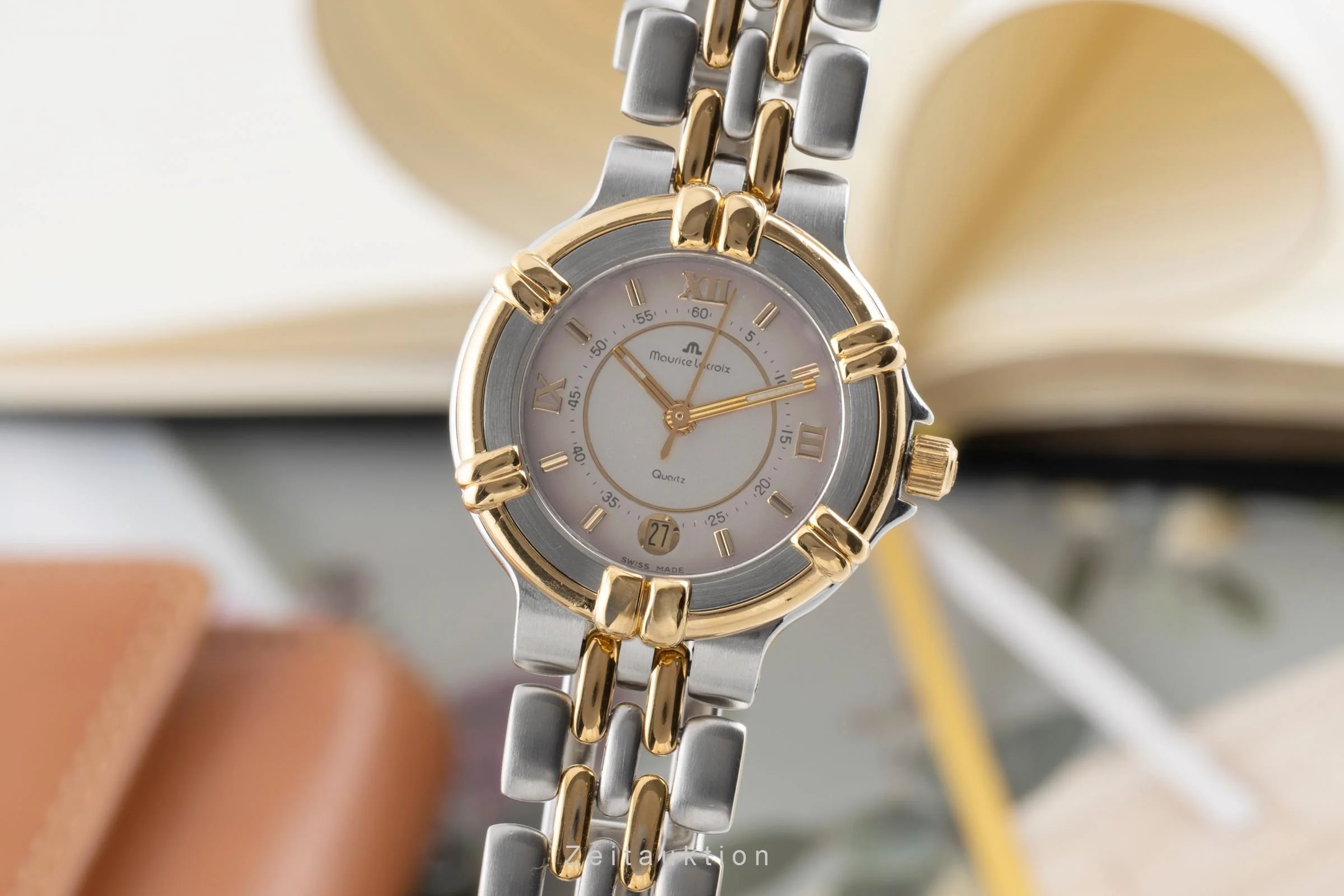 Maurice Lacroix gilt / steel quartz women's watch 75326  [2503786] - Image 2
