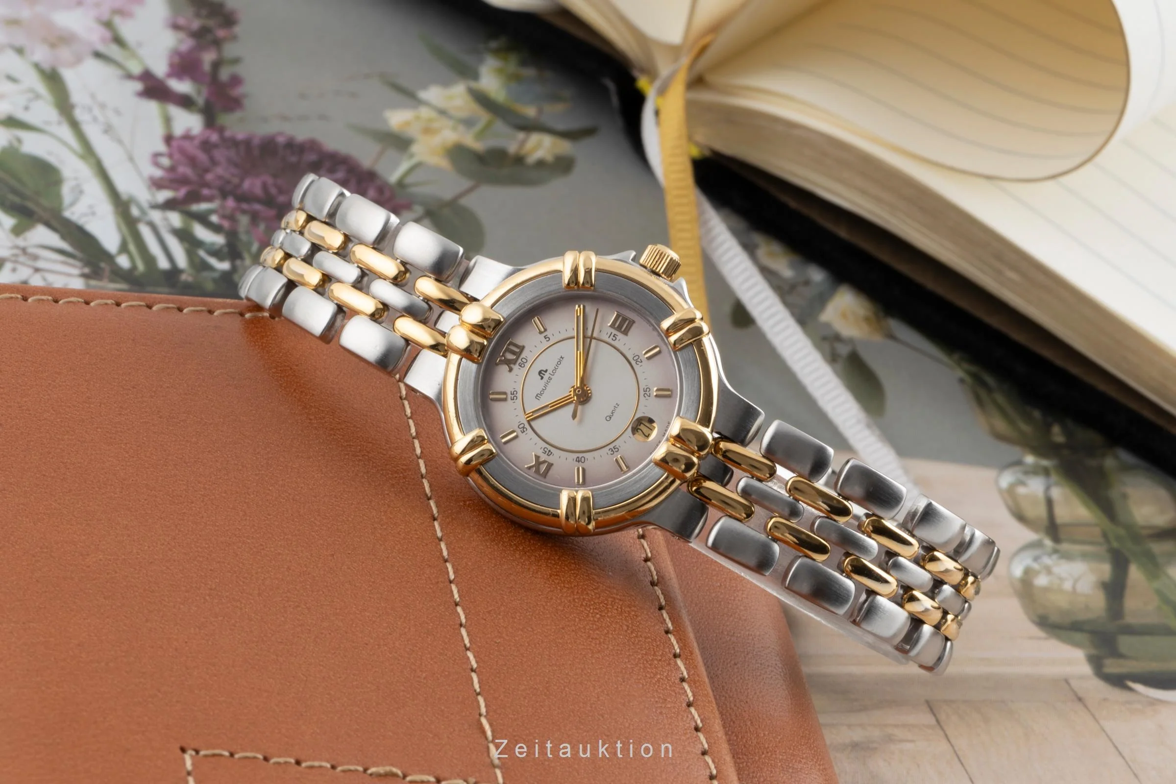 Maurice Lacroix gilt / steel quartz women's watch 75326  [2503786] - Image 3