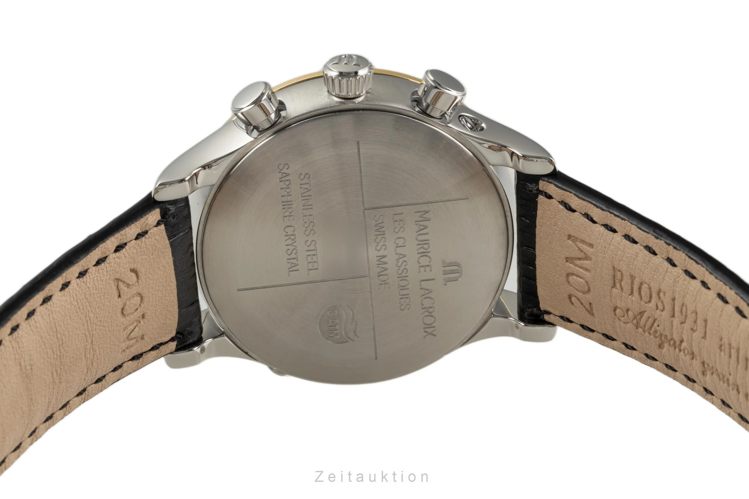 Maurice Lacroix Les Classiques chronograph gilt / steel quartz men's watch LC1008  [2304339] - Image 10