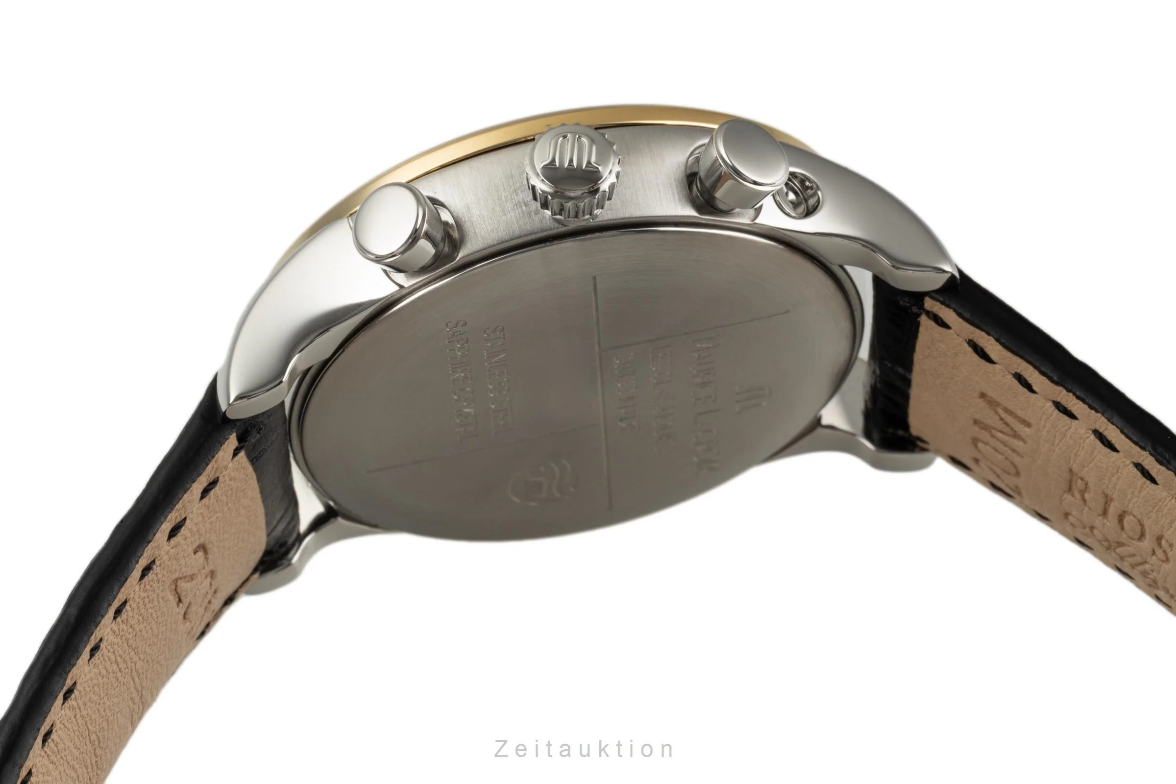 Maurice Lacroix Les Classiques chronograph gilt / steel quartz men's watch LC1008  [2304339] - Image 11