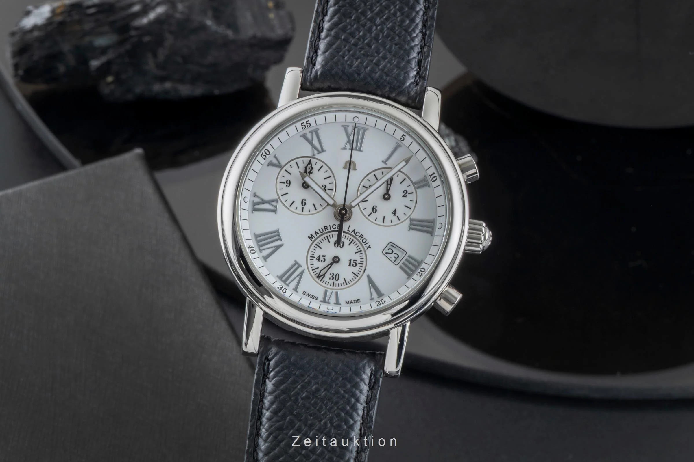 Maurice Lacroix Les Classiques chronograph steel quartz men's watch LC1038  [2505694] - Image 2