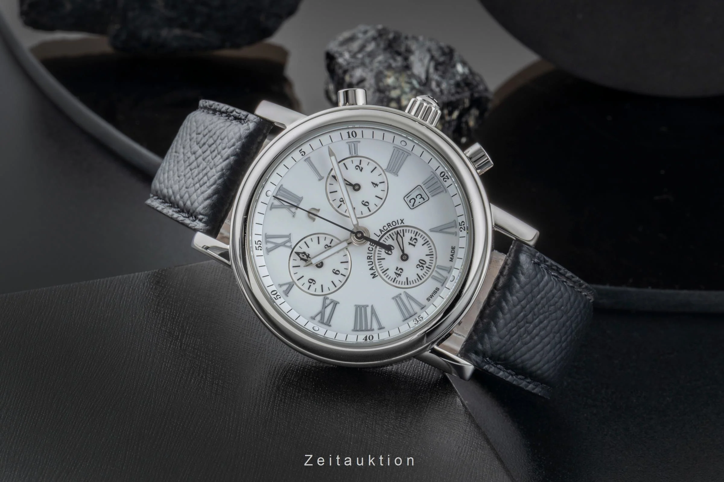Maurice Lacroix Les Classiques chronograph steel quartz men's watch LC1038  [2505694] - Image 3
