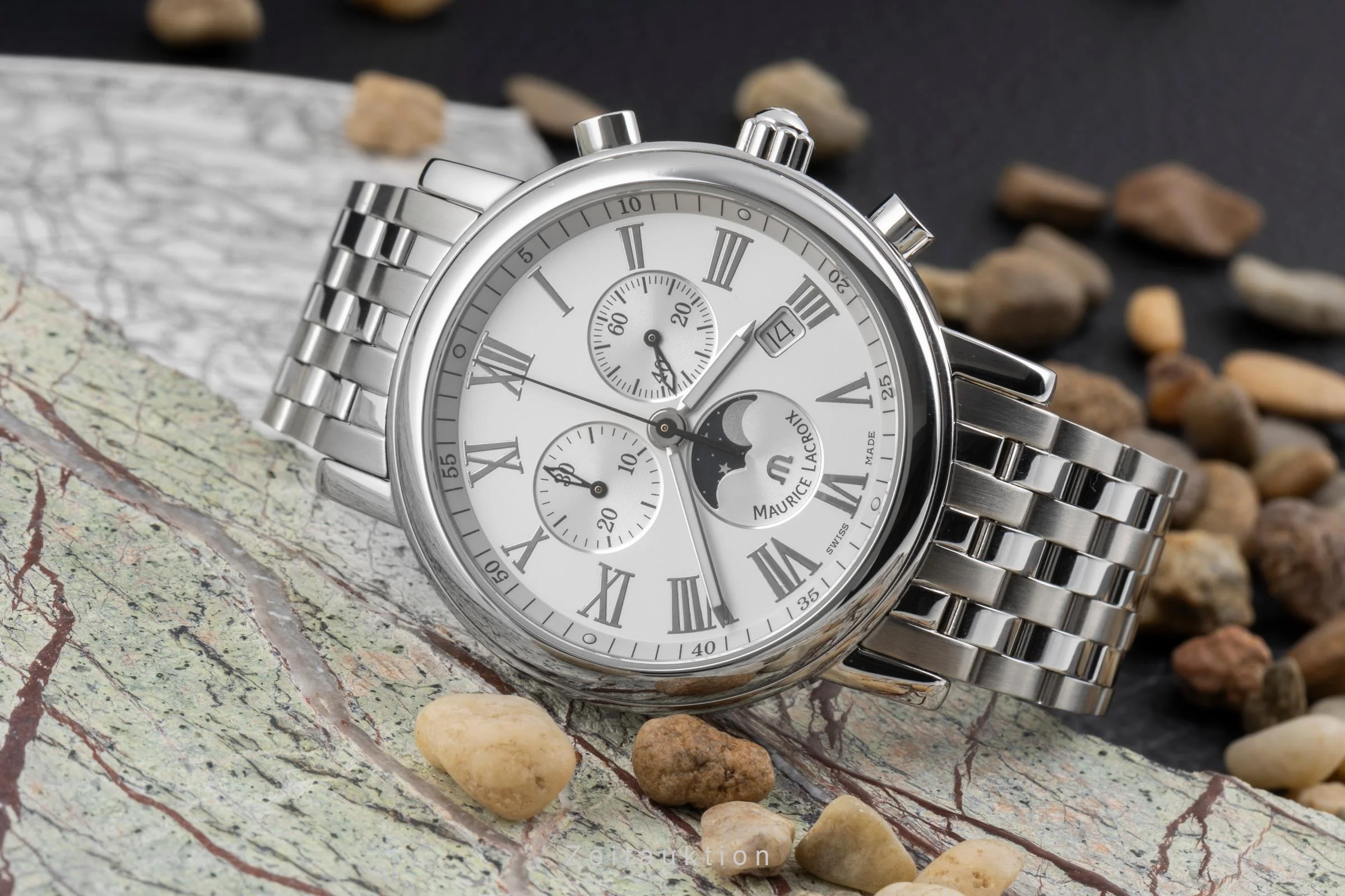Maurice Lacroix Les Classiques chronograph steel quartz men's watch LC1048-SS002-110  [2507067] - Image 3