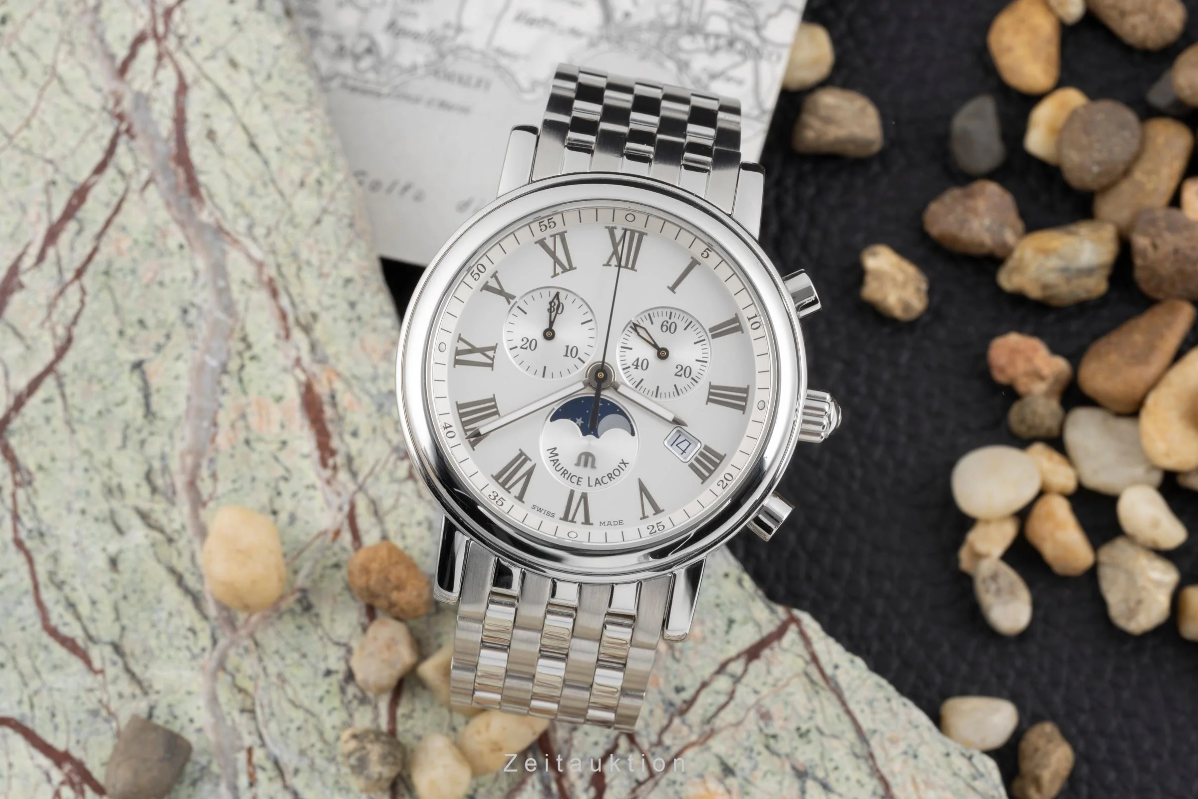 Maurice Lacroix Les Classiques chronograph steel quartz men's watch LC1048-SS002-110  [2507067] - Image 4