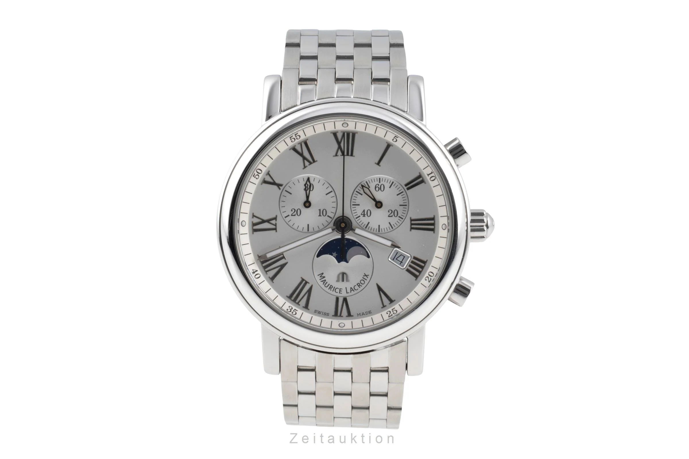 Maurice Lacroix Les Classiques chronograph steel quartz men's watch LC1048-SS002-110  [2507067] - Image 5