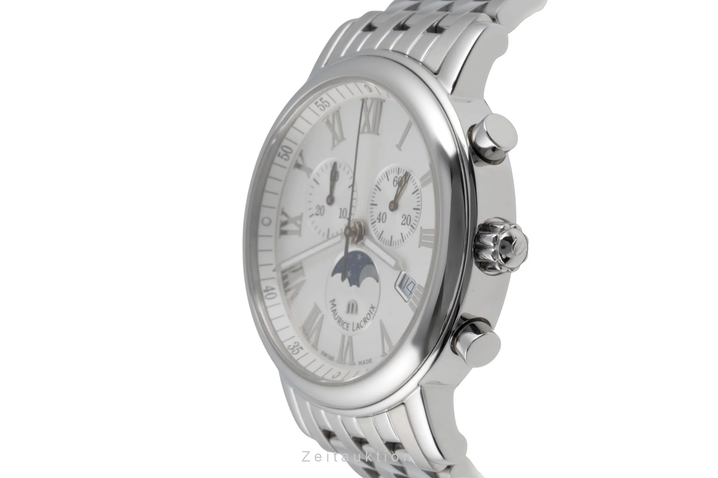 Maurice Lacroix Les Classiques chronograph steel quartz men's watch LC1048-SS002-110  [2507067] - Image 7