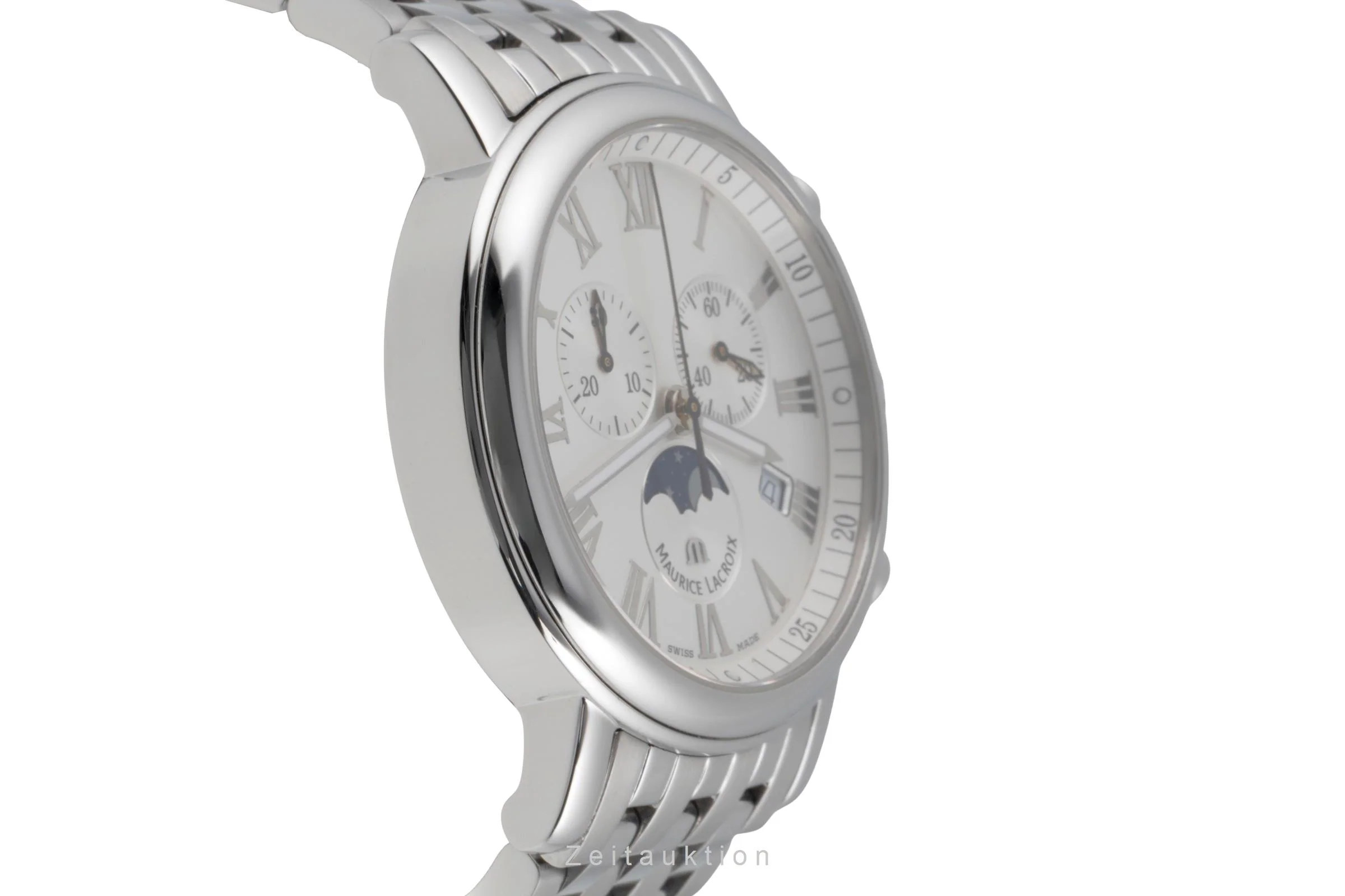 Maurice Lacroix Les Classiques chronograph steel quartz men's watch LC1048-SS002-110  [2507067] - Image 8