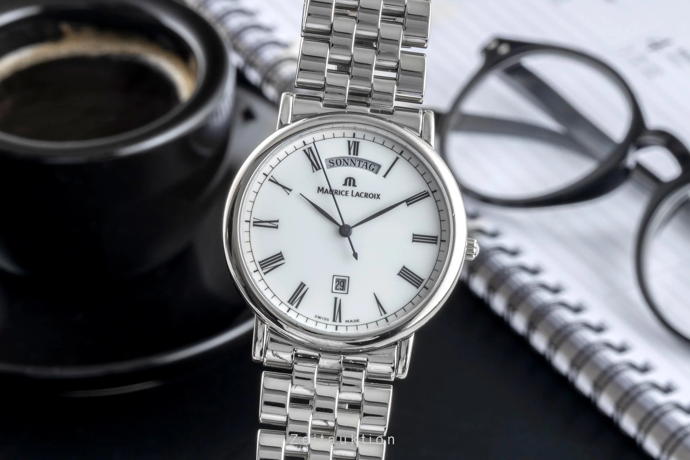 Maurice Lacroix Les Classiques steel quartz men's watch 96856  [2506101] - Image 2