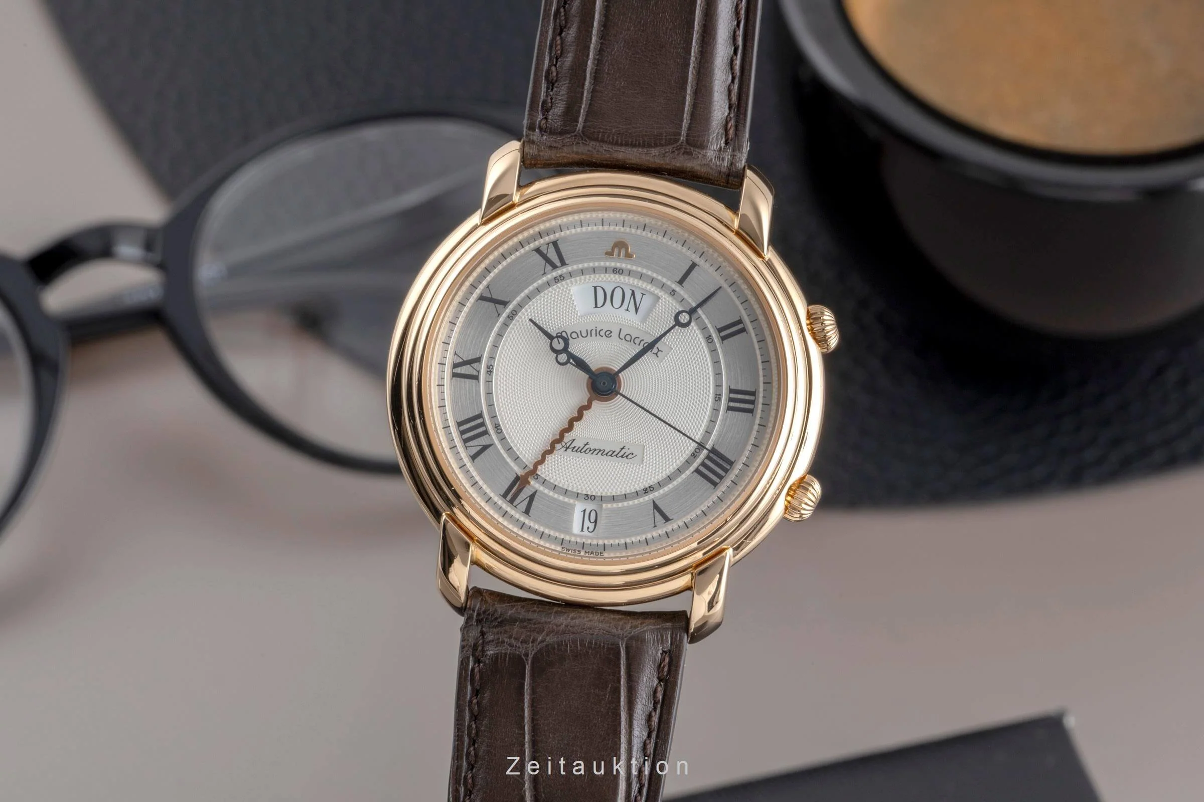 Maurice Lacroix Masterpiece 18 ct gold automatic men's watch 45393  [2502232] - Image 2