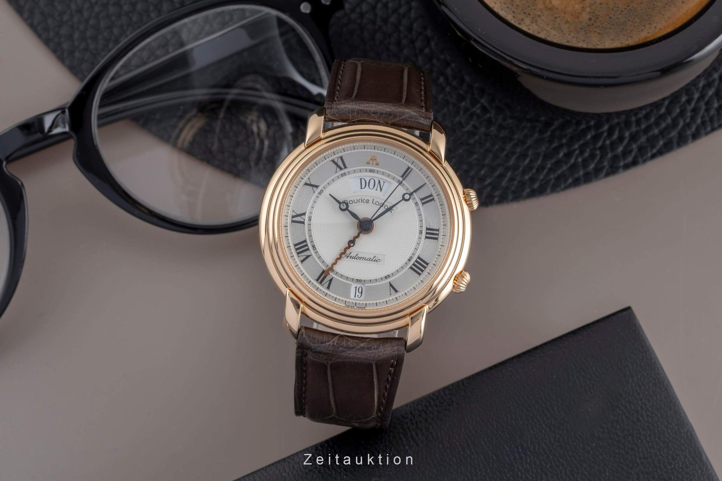 Maurice Lacroix Masterpiece 18 ct gold automatic men's watch 45393  [2502232] - Image 4
