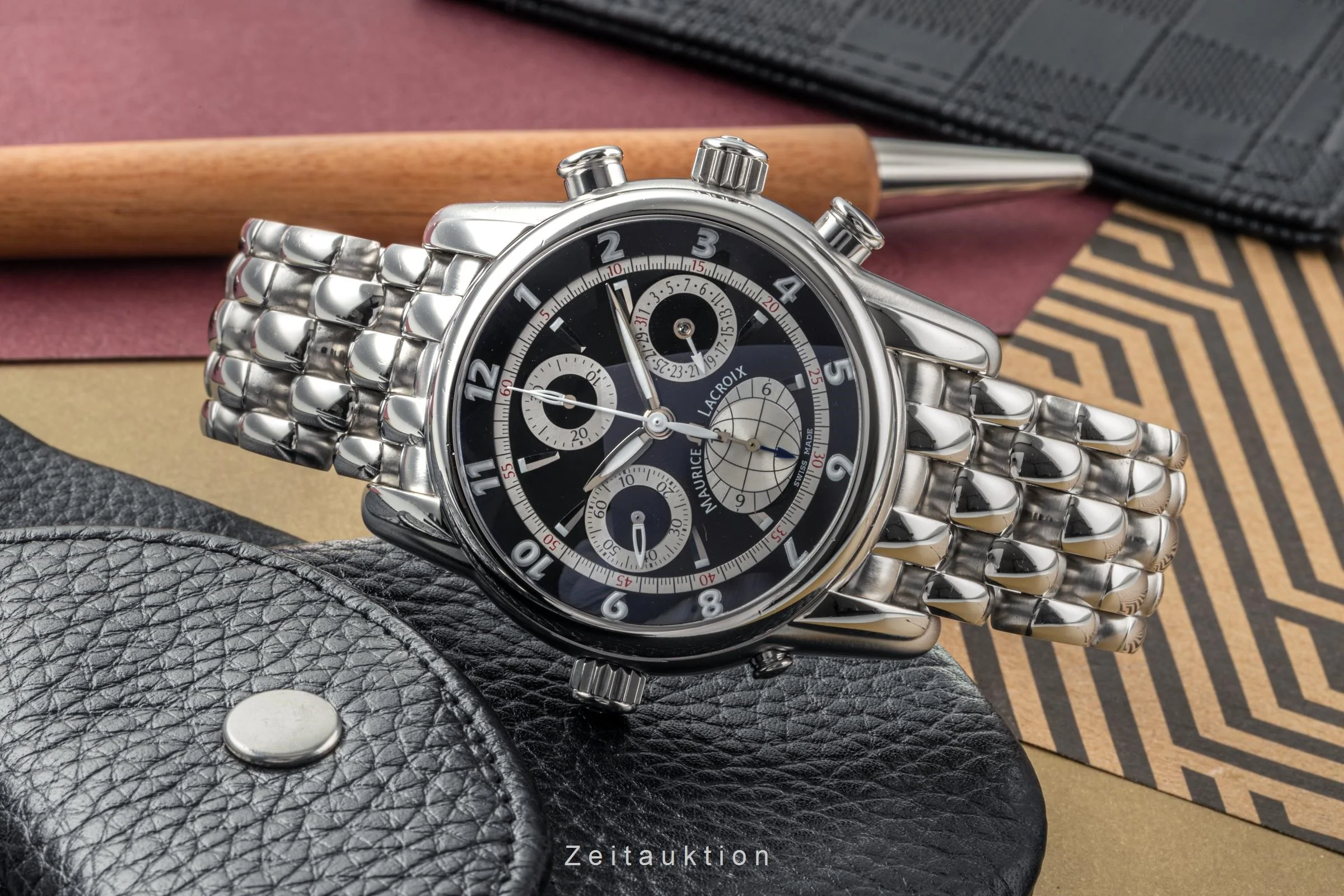 Maurice Lacroix Masterpiece chronograph steel automatic men's watch MP6398  [2304432] - Image 2