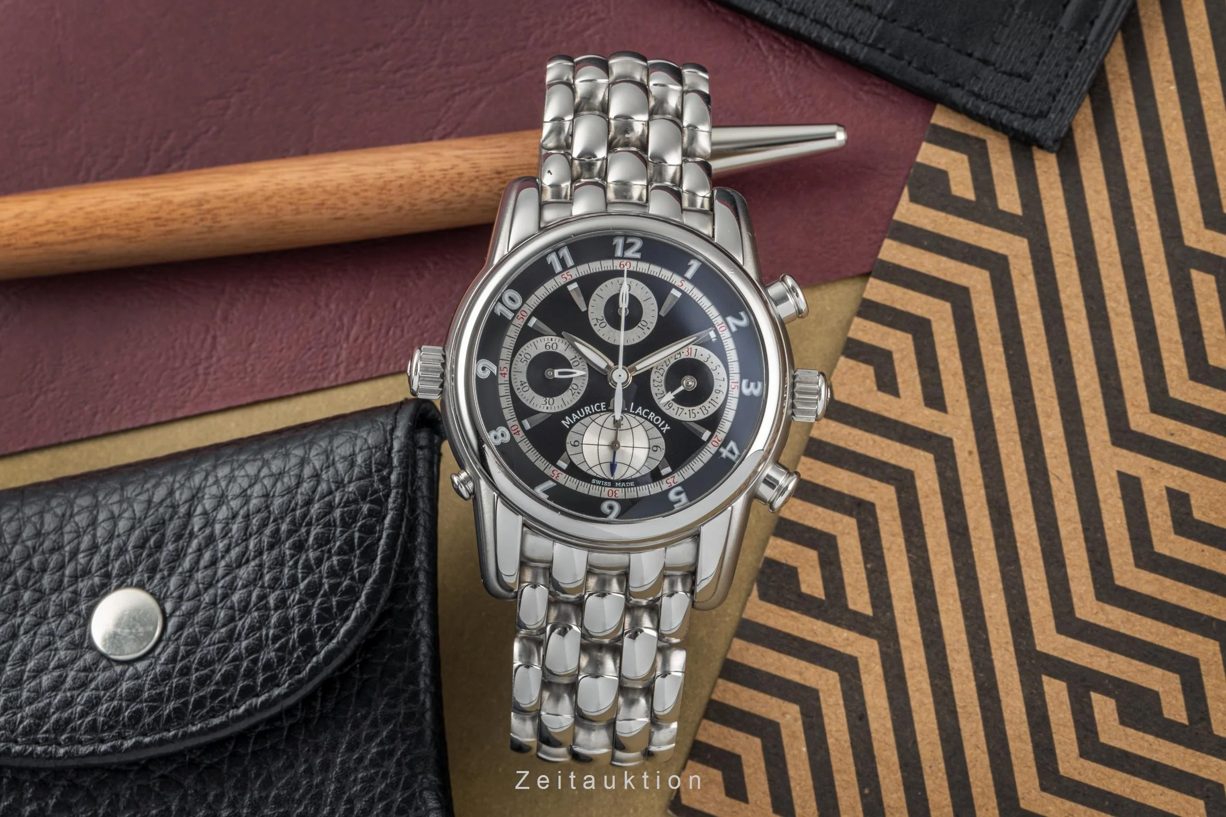 Maurice Lacroix Masterpiece chronograph steel automatic men's watch MP6398  [2304432] - Image 3