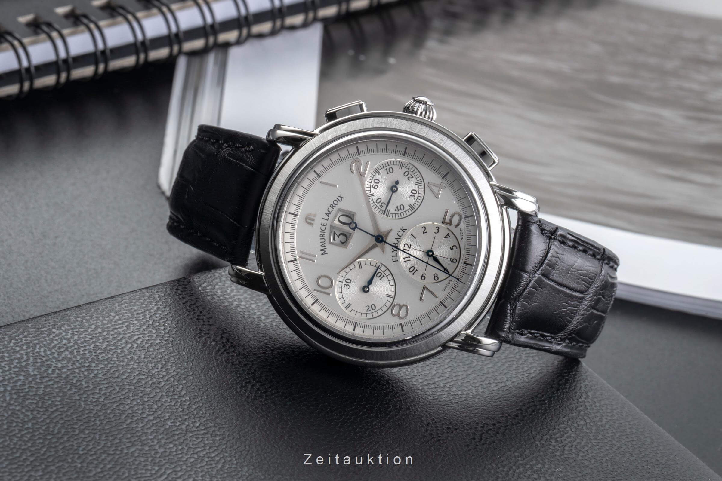 Maurice Lacroix Masterpiece Flyback chronograph steel automatic men's watch 05826  [2501292] - Image 3