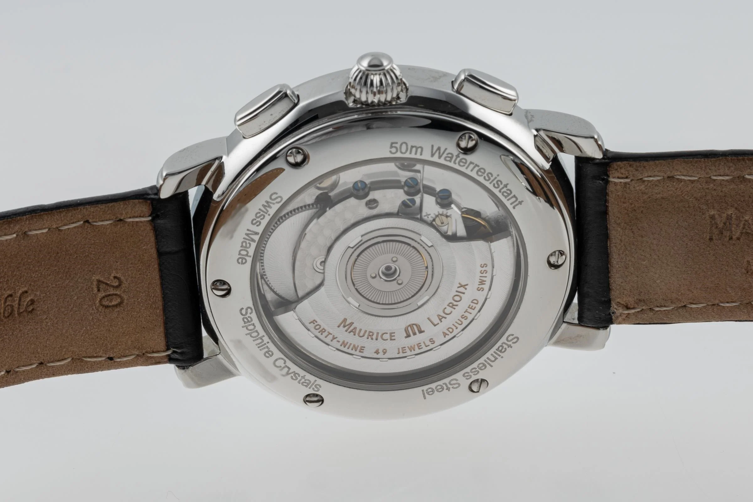 Maurice Lacroix Masterpiece Flyback chronograph steel automatic men's watch MP6098  [2303577] - Image 9