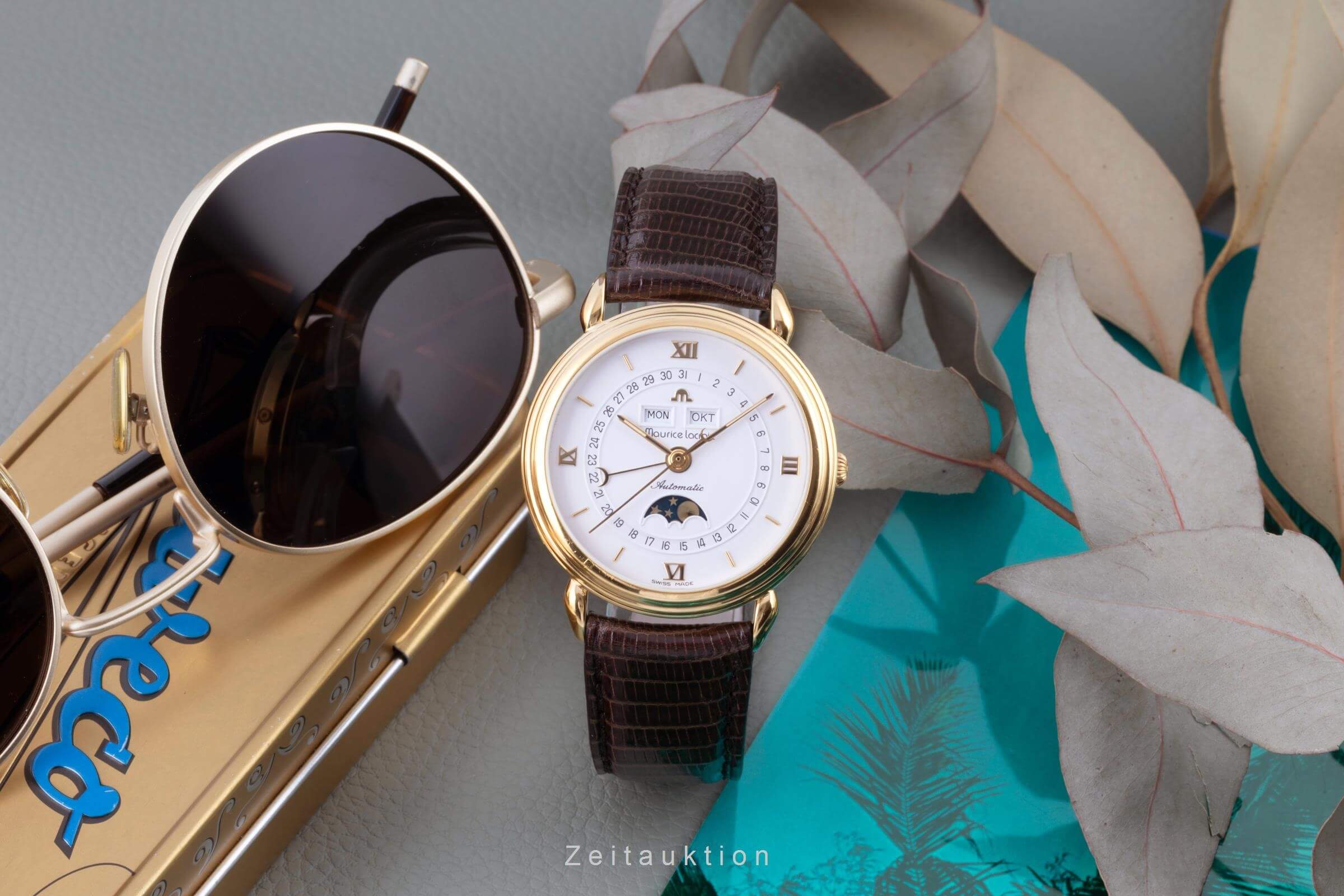 Maurice Lacroix Masterpiece gold-plated automatic men's watch 13111  [2402630] - Image 3