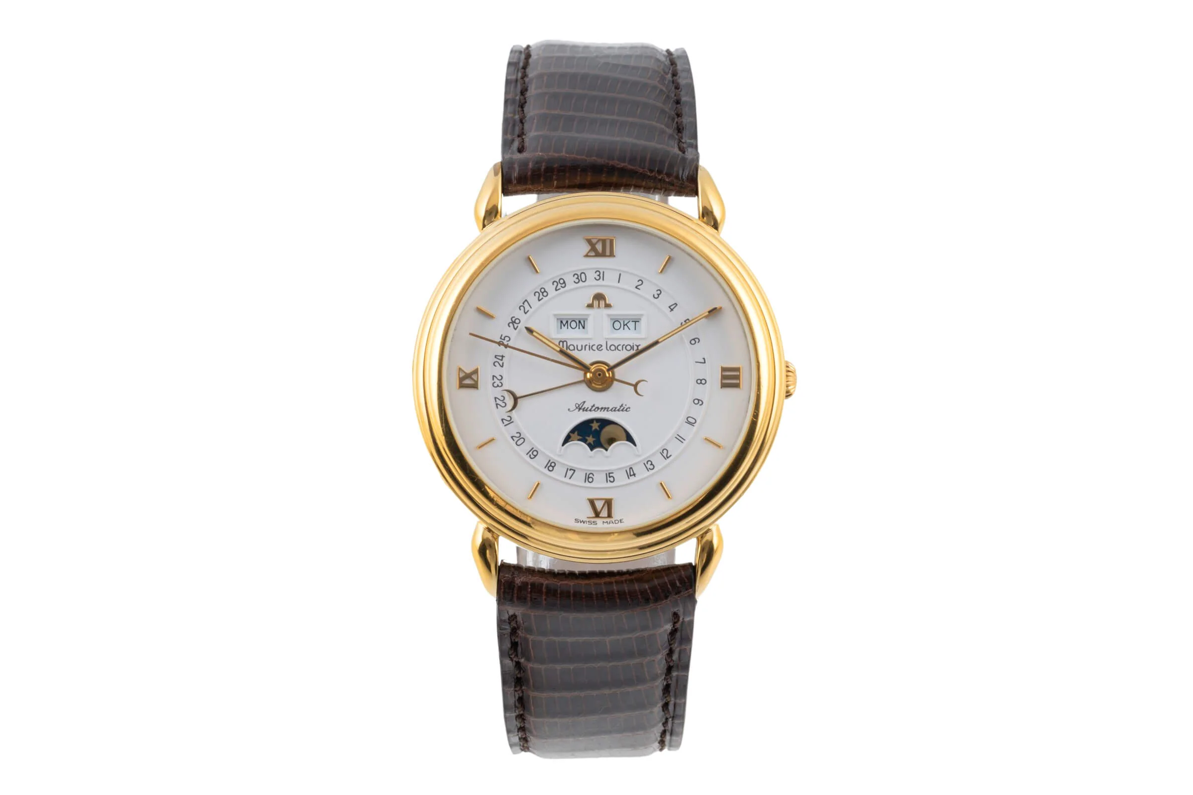 Maurice Lacroix Masterpiece gold-plated automatic men's watch 13111  [2402630] - Image 4