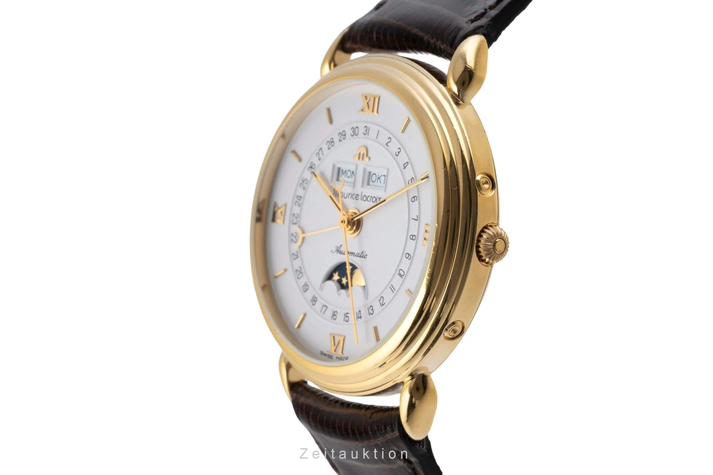 Maurice Lacroix Masterpiece gold-plated automatic men's watch 13111  [2402630] - Image 6