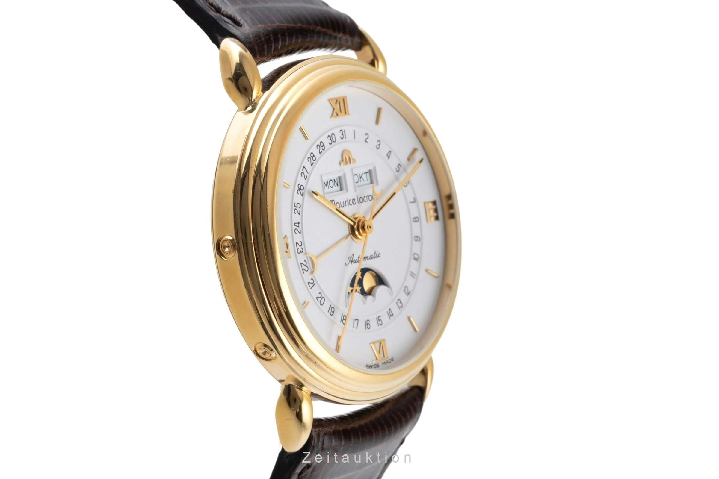 Maurice Lacroix Masterpiece gold-plated automatic men's watch 13111  [2402630] - Image 7