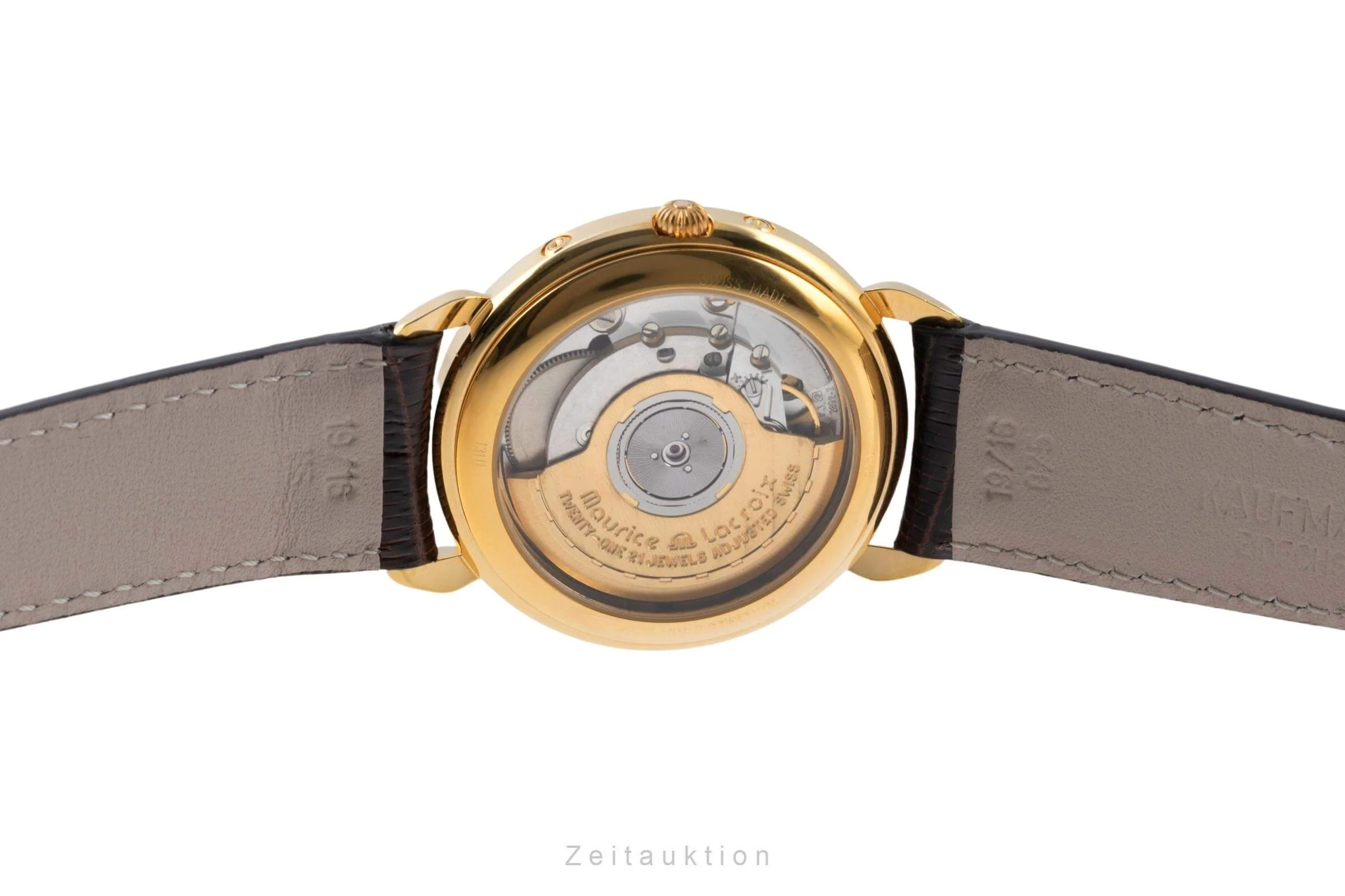 Maurice Lacroix Masterpiece gold-plated automatic men's watch 13111  [2402630] - Image 9