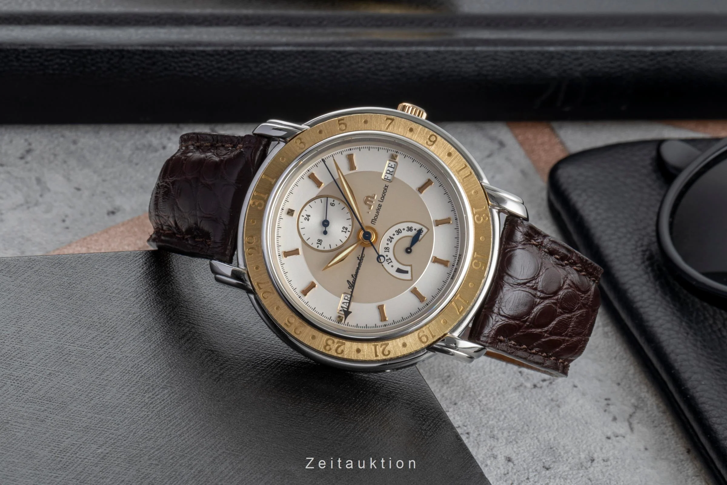 Maurice Lacroix Masterpiece steel / gold automatic men's watch 51670 Limited  [2506437] - Image 3