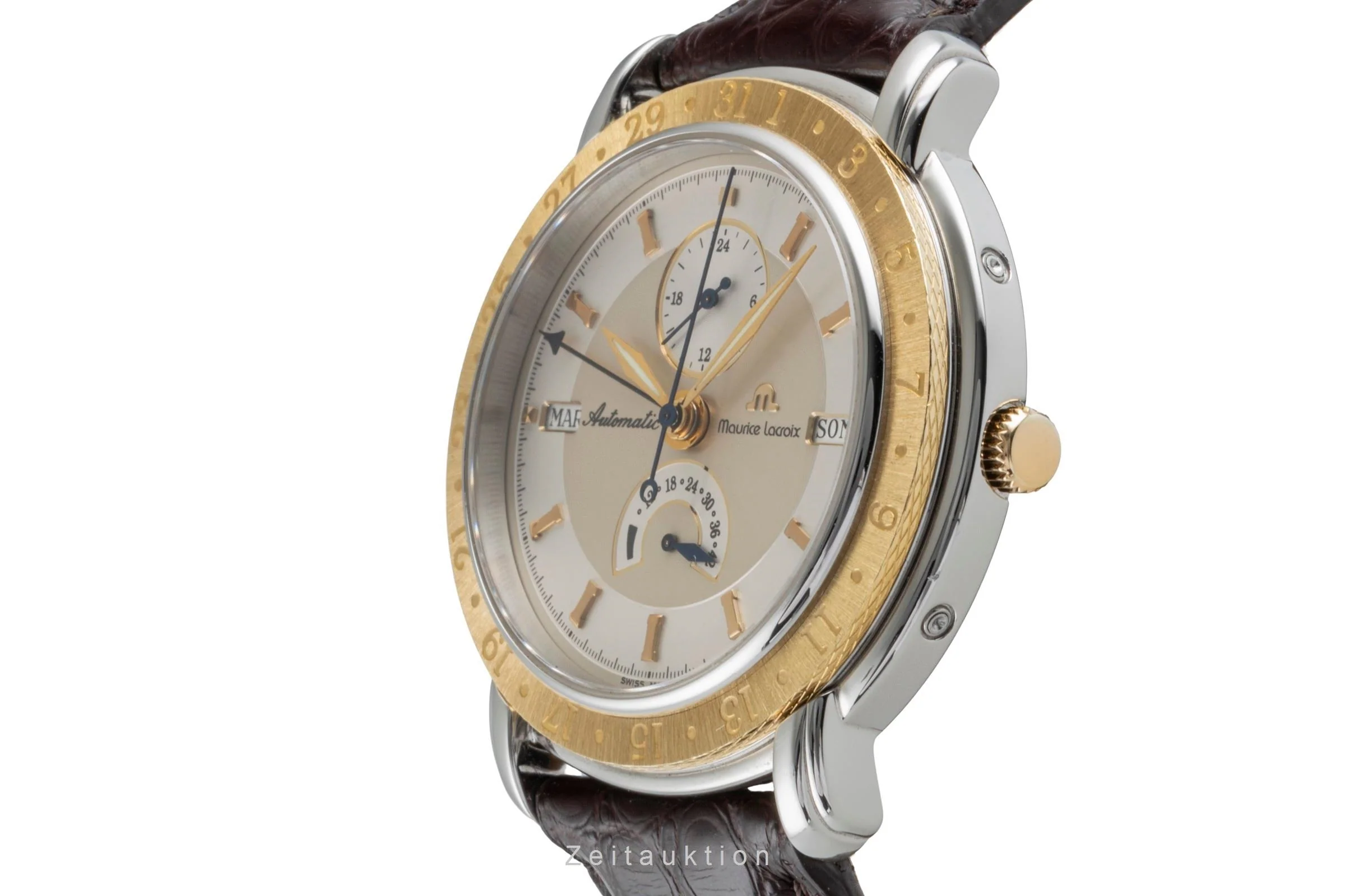 Maurice Lacroix Masterpiece steel / gold automatic men's watch 51670 Limited  [2506437] - Image 7